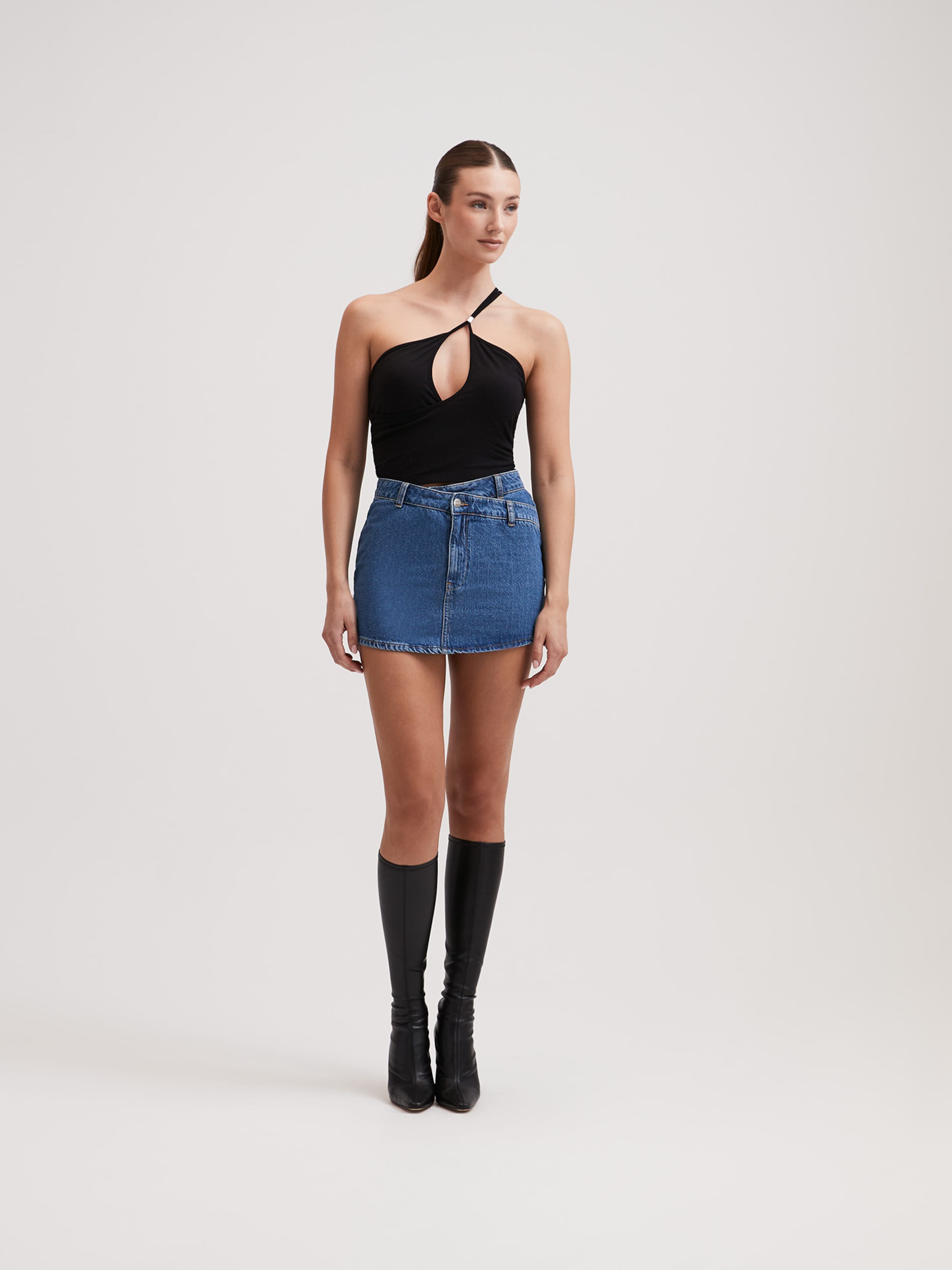  Crop Tops Top Delia Dames Zwart