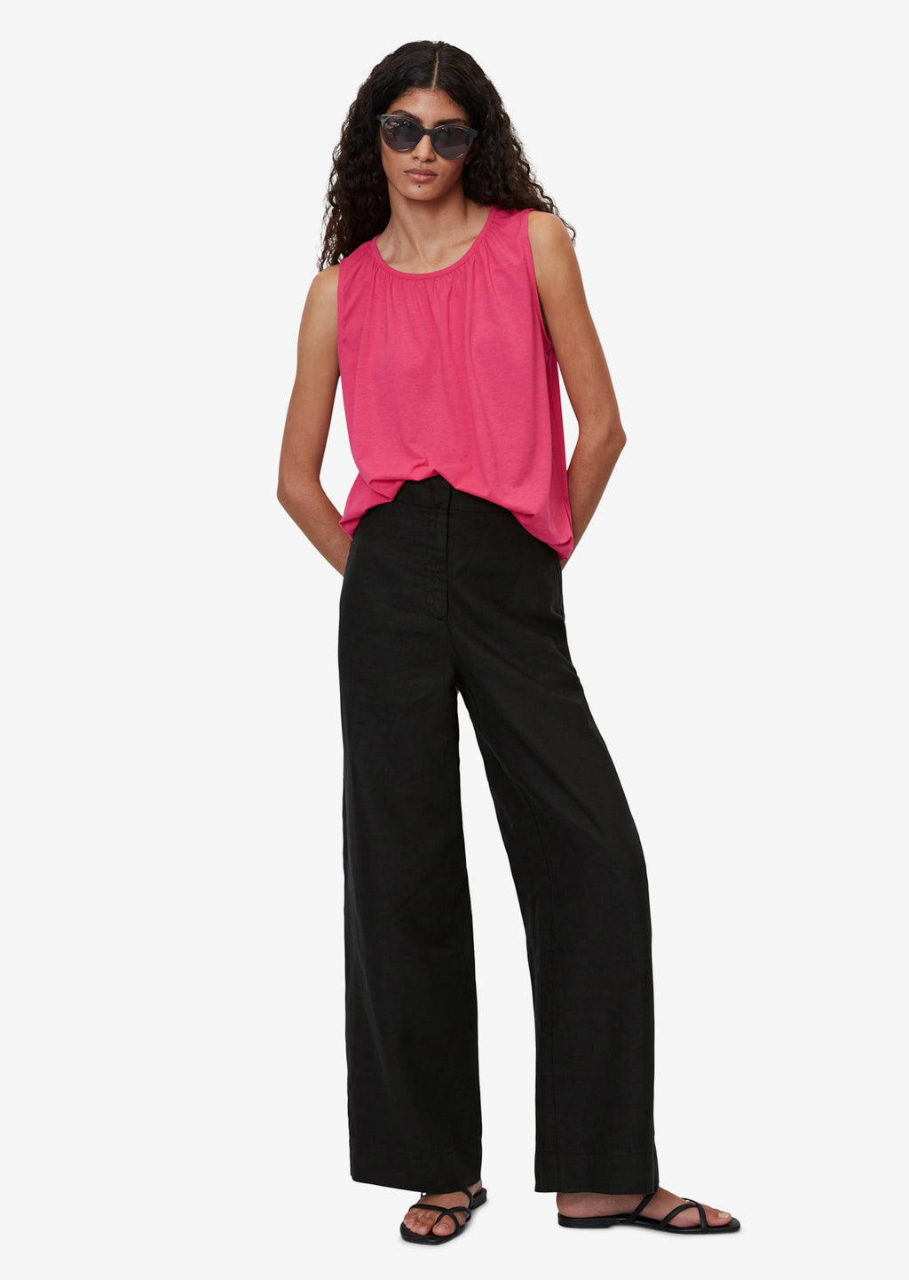 Marc O'Polo Mouwloze Shirts Top Dames Rosa