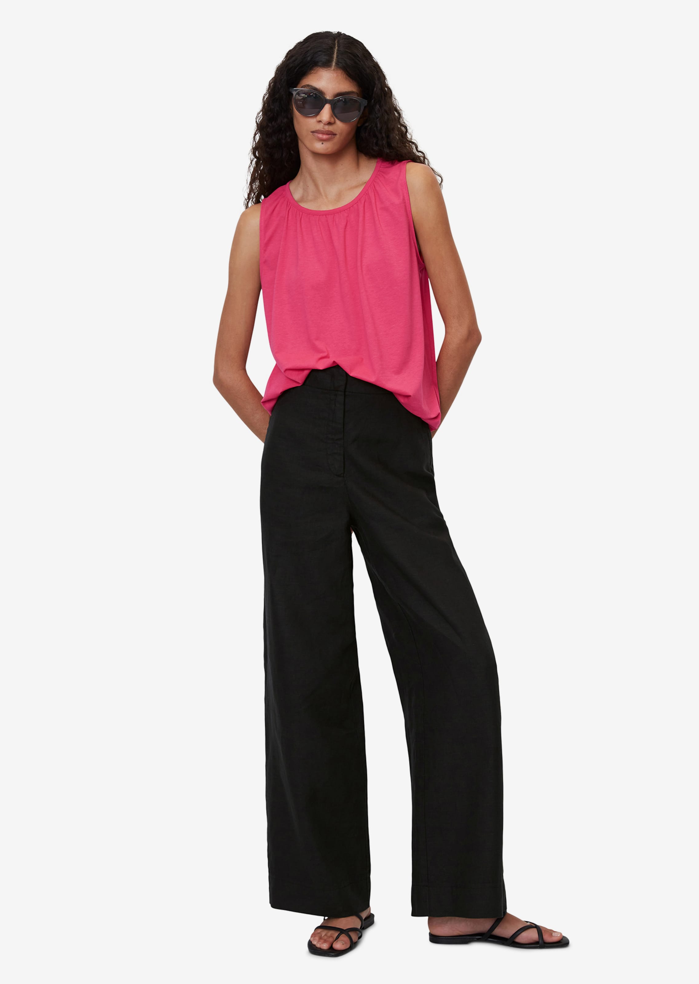 Marc O'Polo Mouwloze Shirts Top Dames Rosa