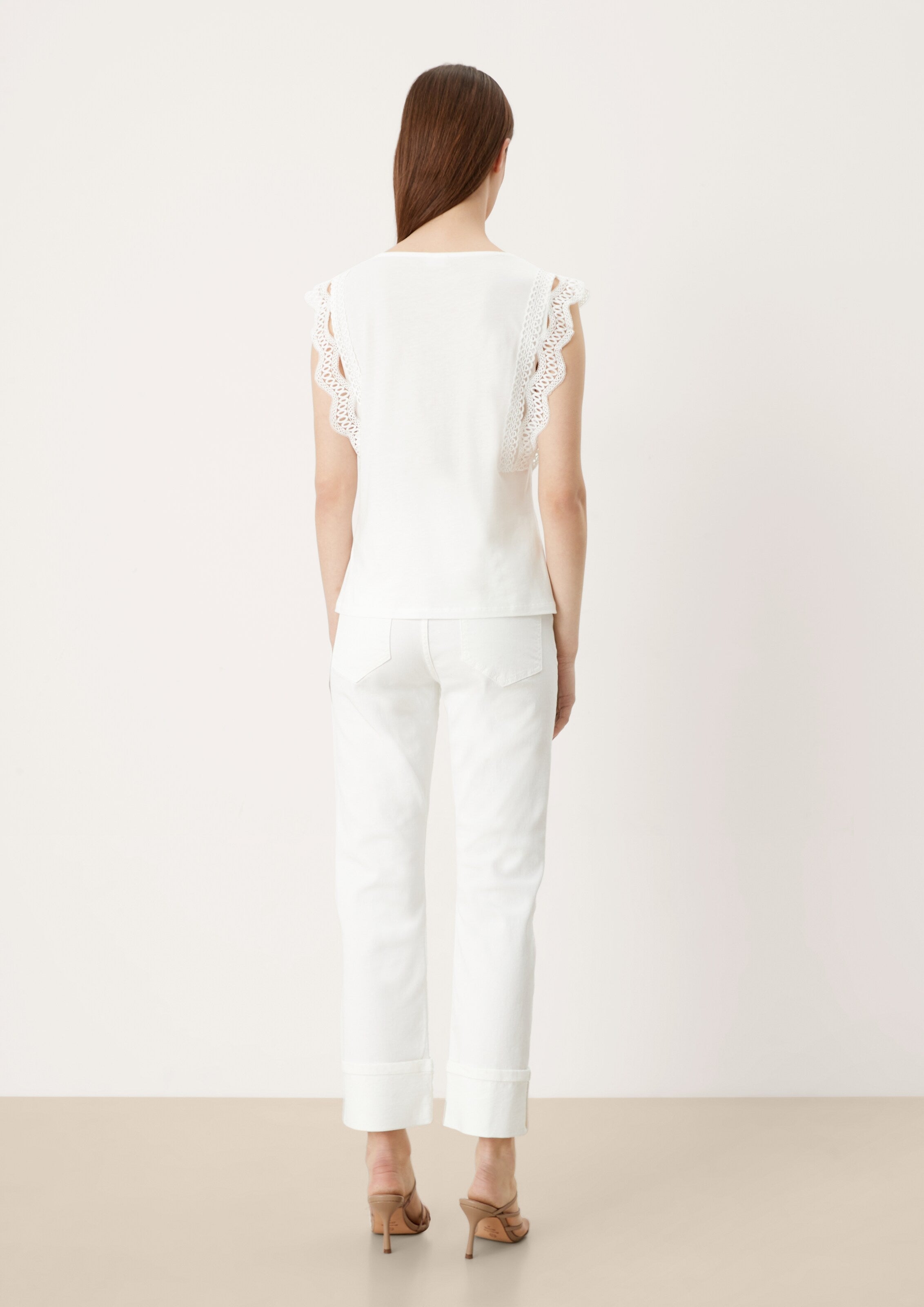 S.Oliver BLACK LABEL Blouse Tops Blouse Dames Crème