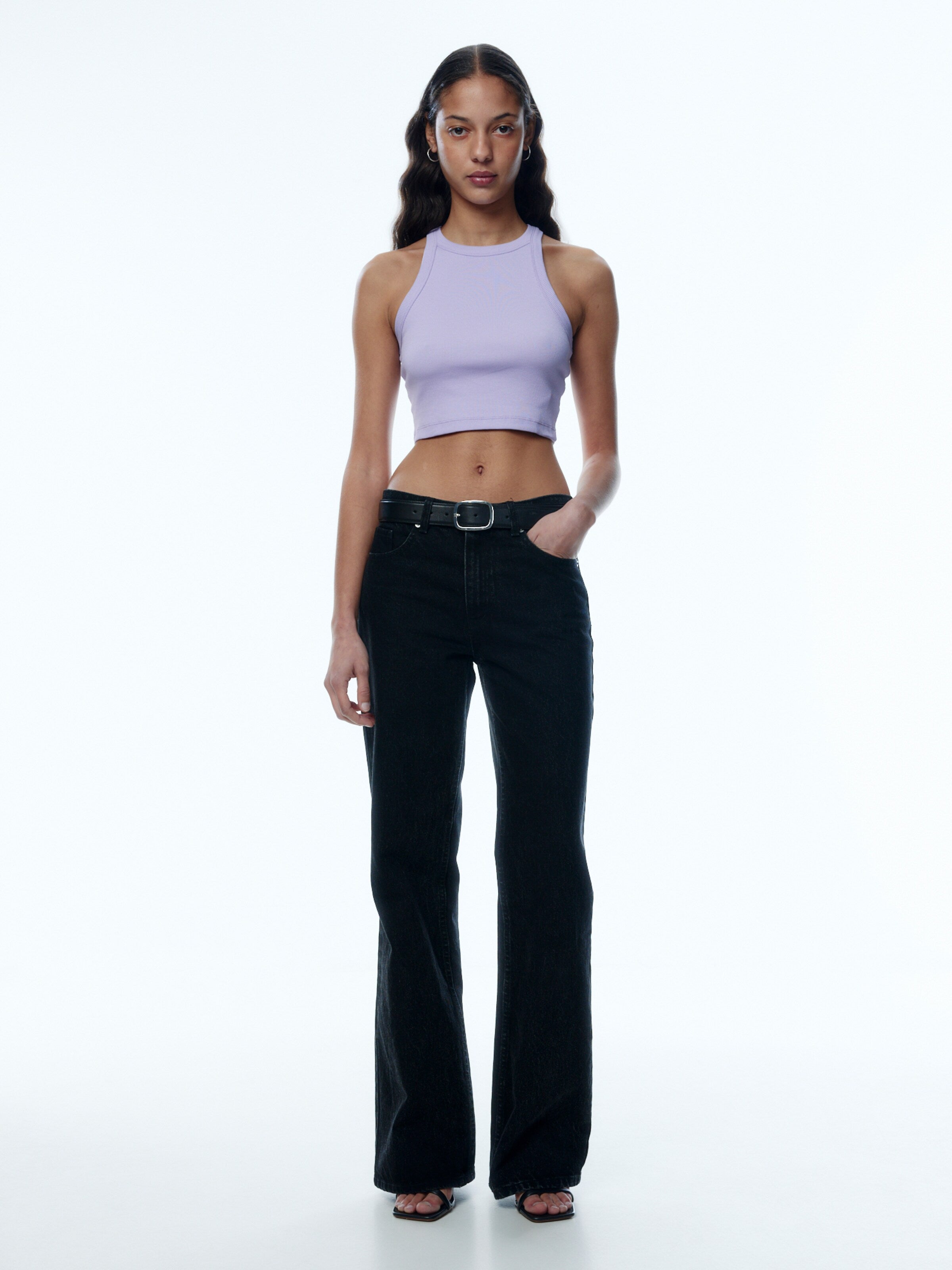 EDITED Crop Tops Top Lasmina Dames Lila