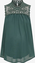 ONLY MATERNITY Kanten Tops Top Dames Groen