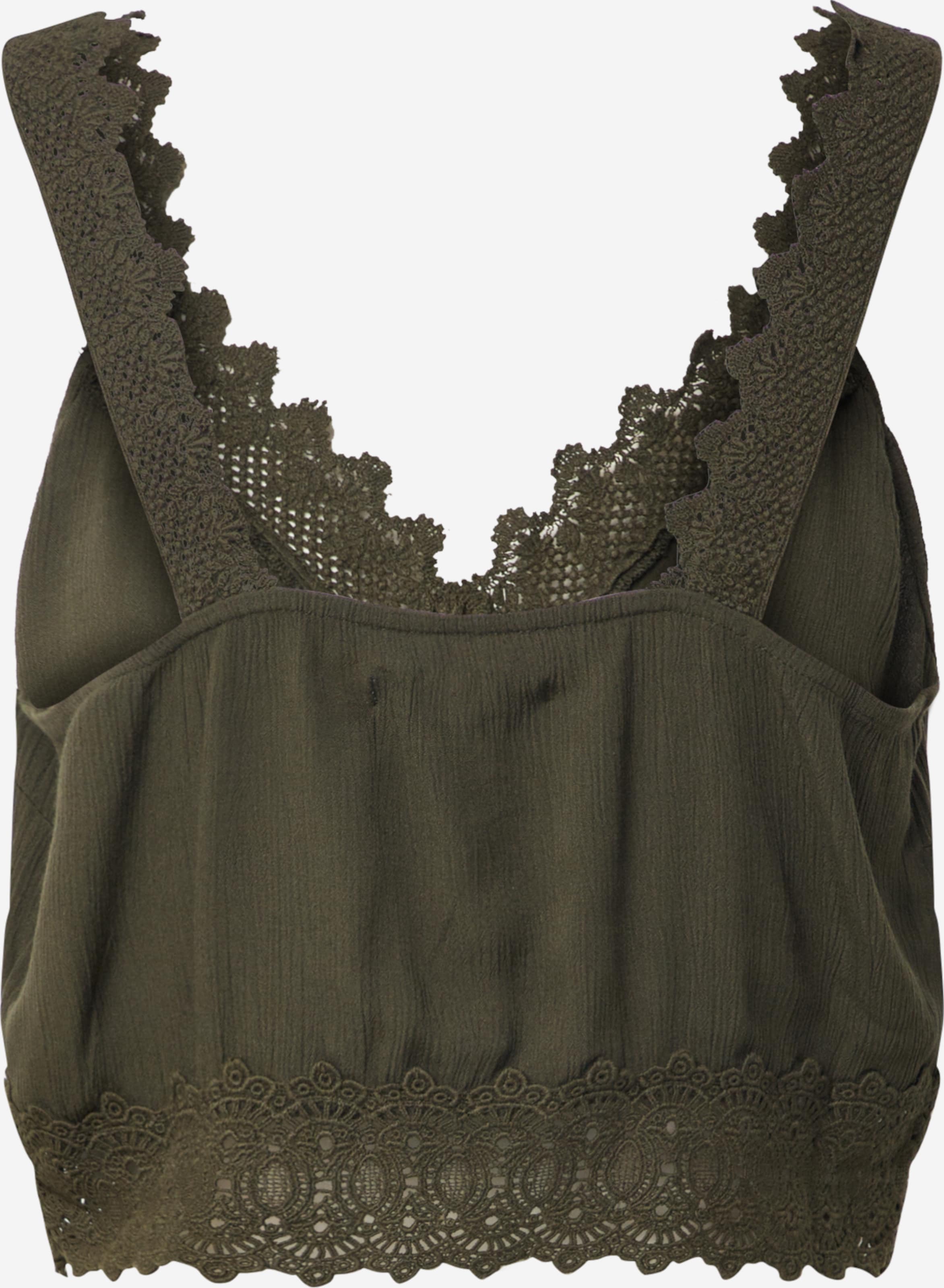 About You Kanten Tops Top Giona Dames Kaki