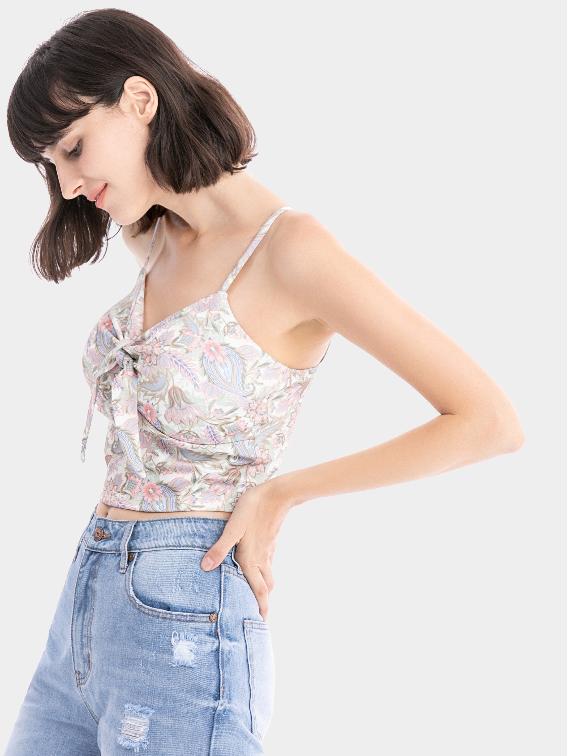  Crop Tops Top Brahliday Dames Wit