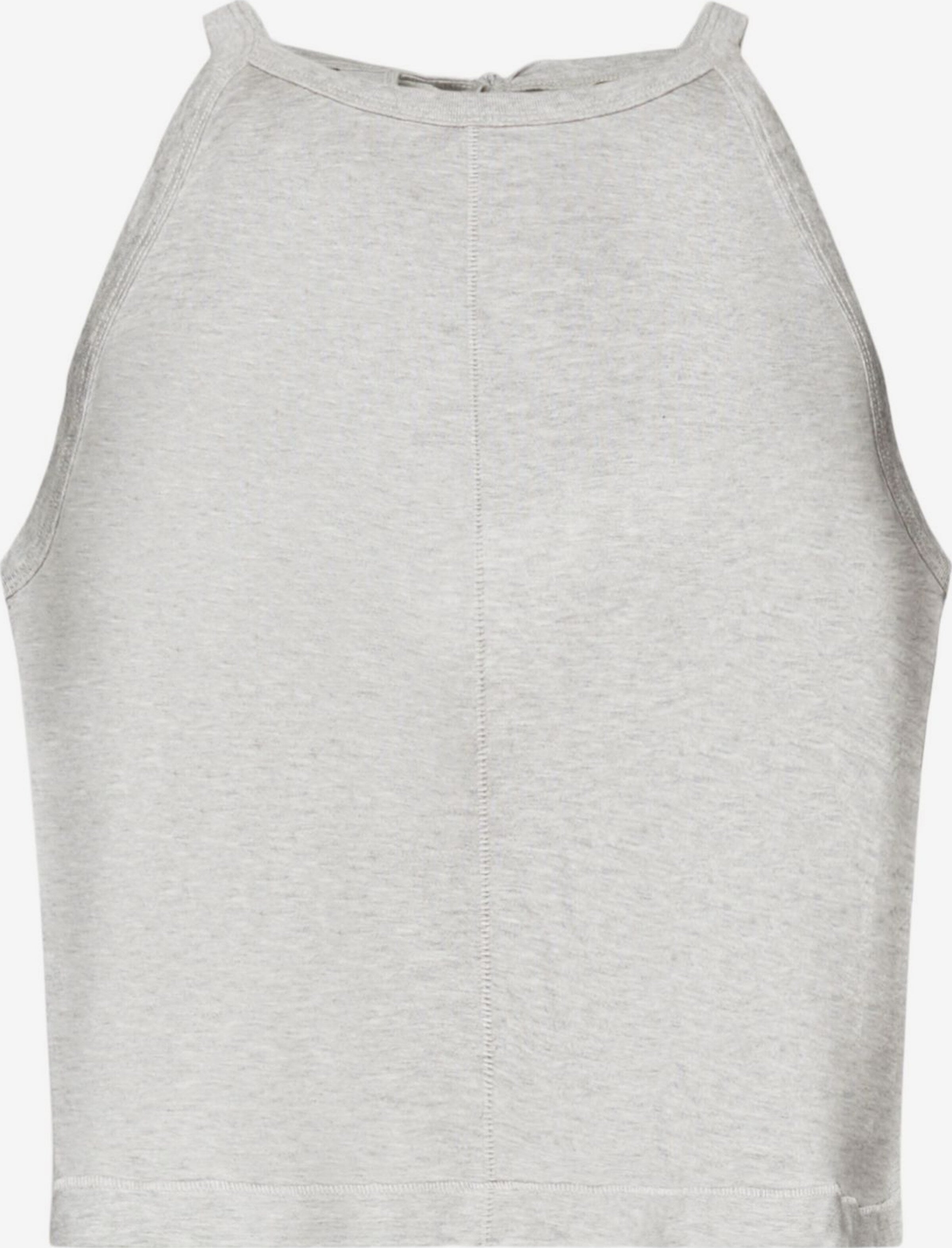 ESPRIT Crop Tops Shirt Dames Lichtgrijs