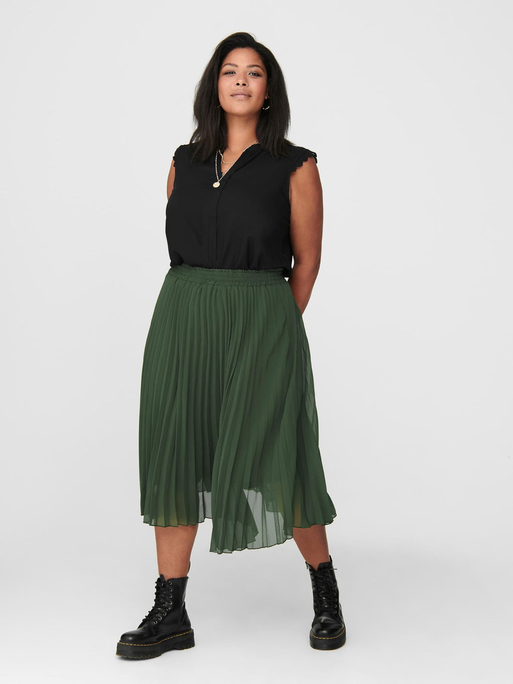 ONLY CARMAKOMA Blouse Tops Blouse Mumi Dames Zwart