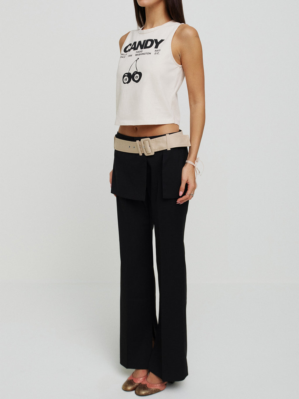  Mouwloze Shirts Top Jacqueline Dames Wit