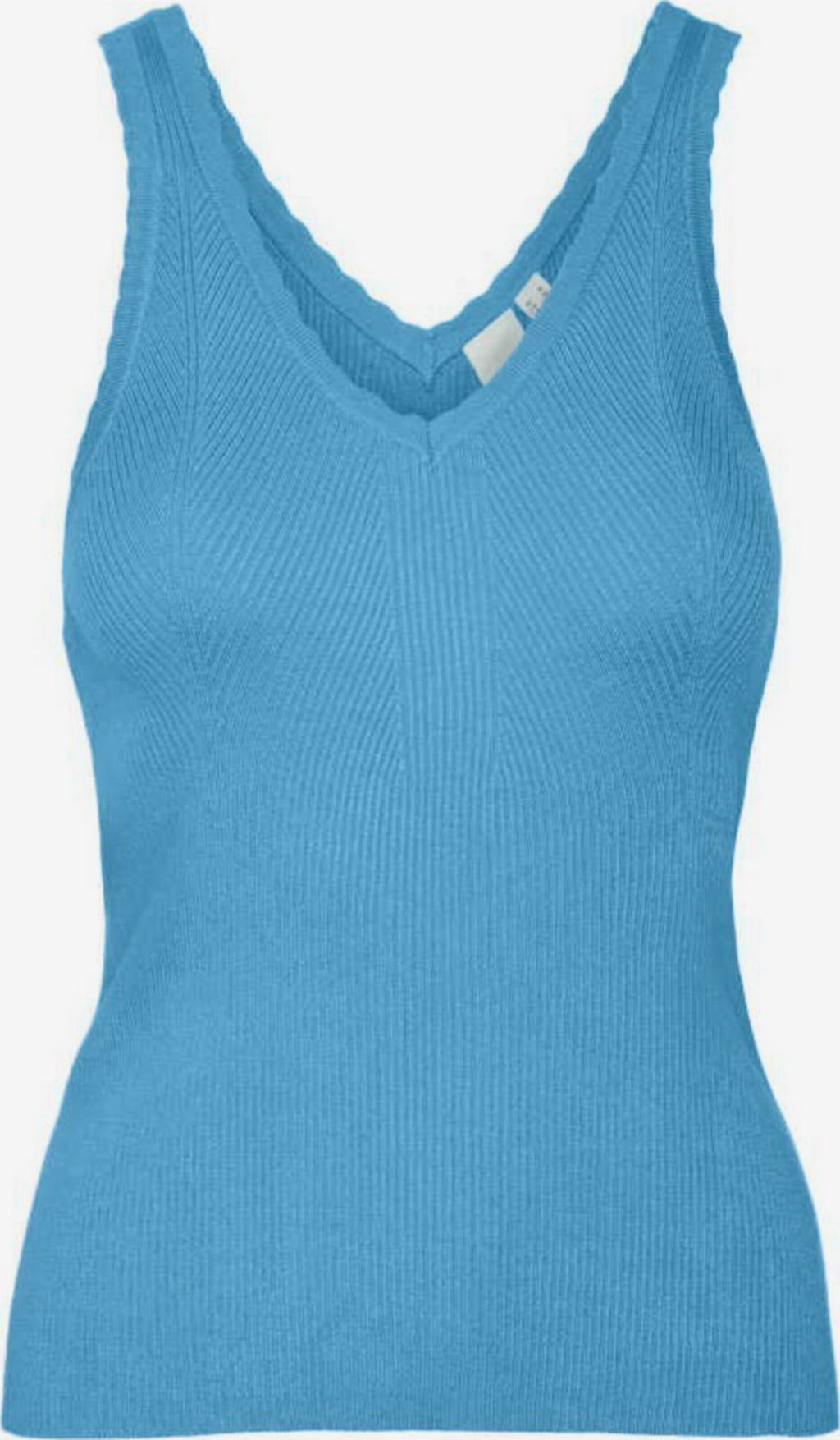 Y.A.S Mouwloze Shirts Top Balsi Dames Hemelsblauw