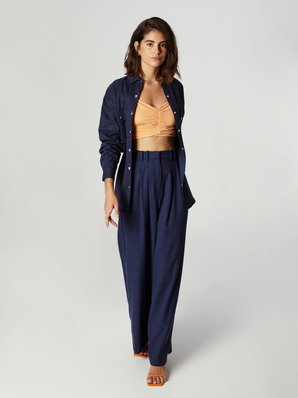  Crop Tops Top Sheila Dames Oranje