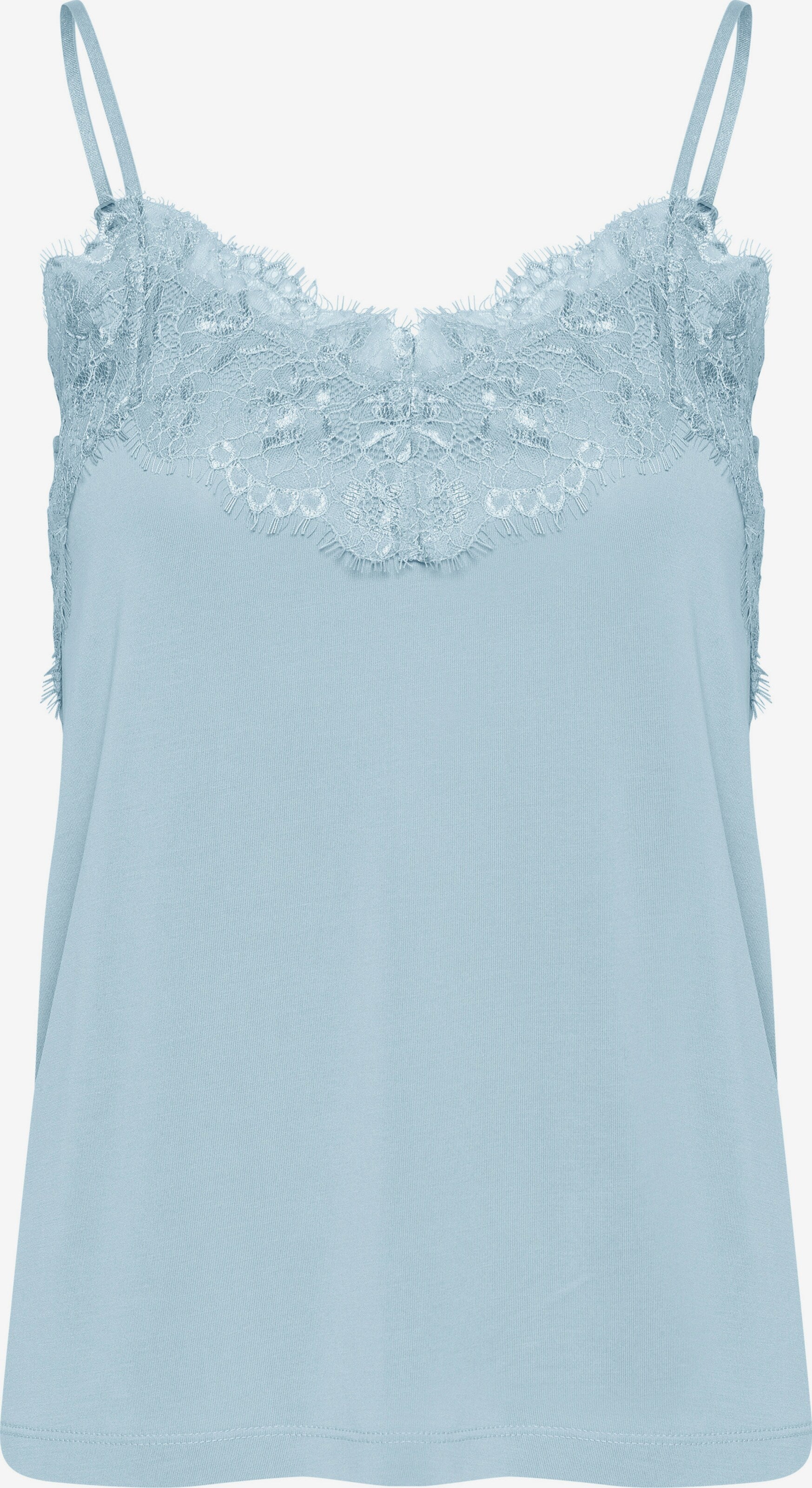 ICHI Kanten Tops Top Dames Blauw