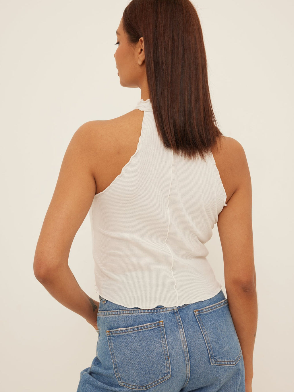 NA-KD Uitgaanstops Top Dames Offwhite