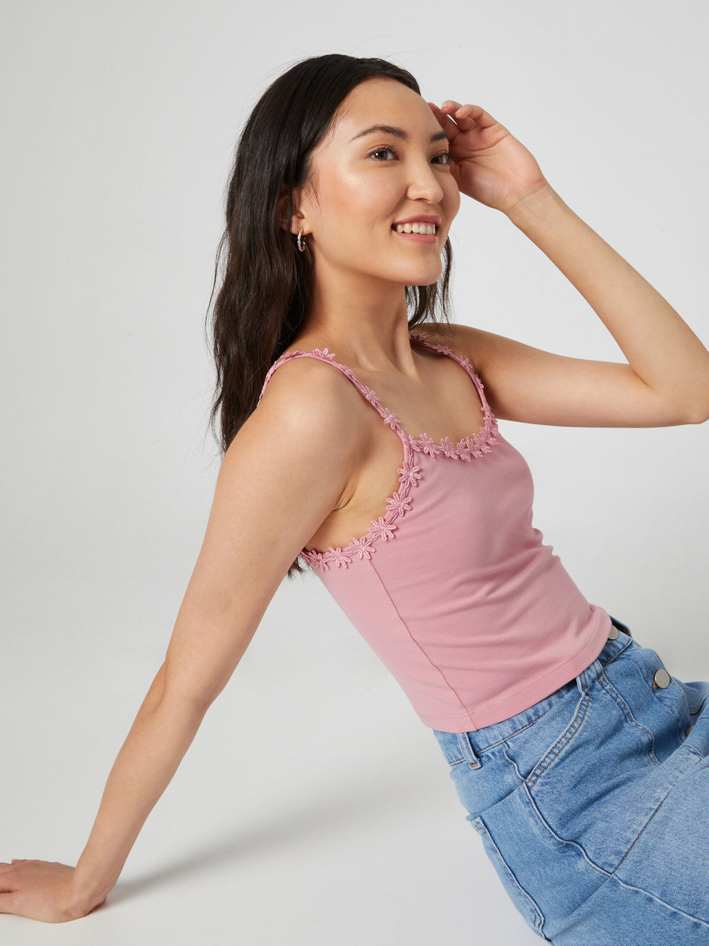  Kanten Tops Top Amalia Dames Lila