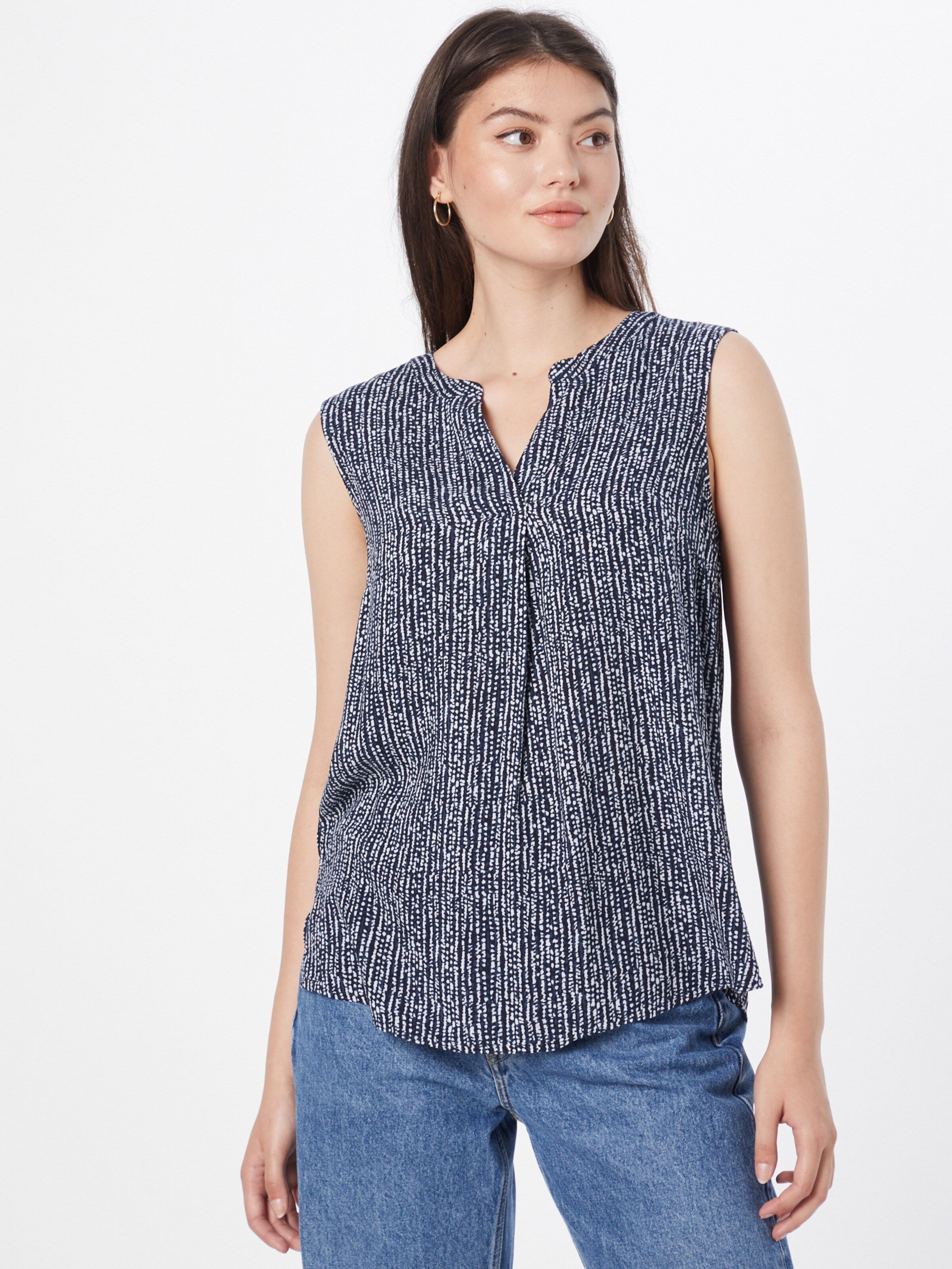Tom Tailor Blouse Tops Blouse Dames Ultramarine Blauw