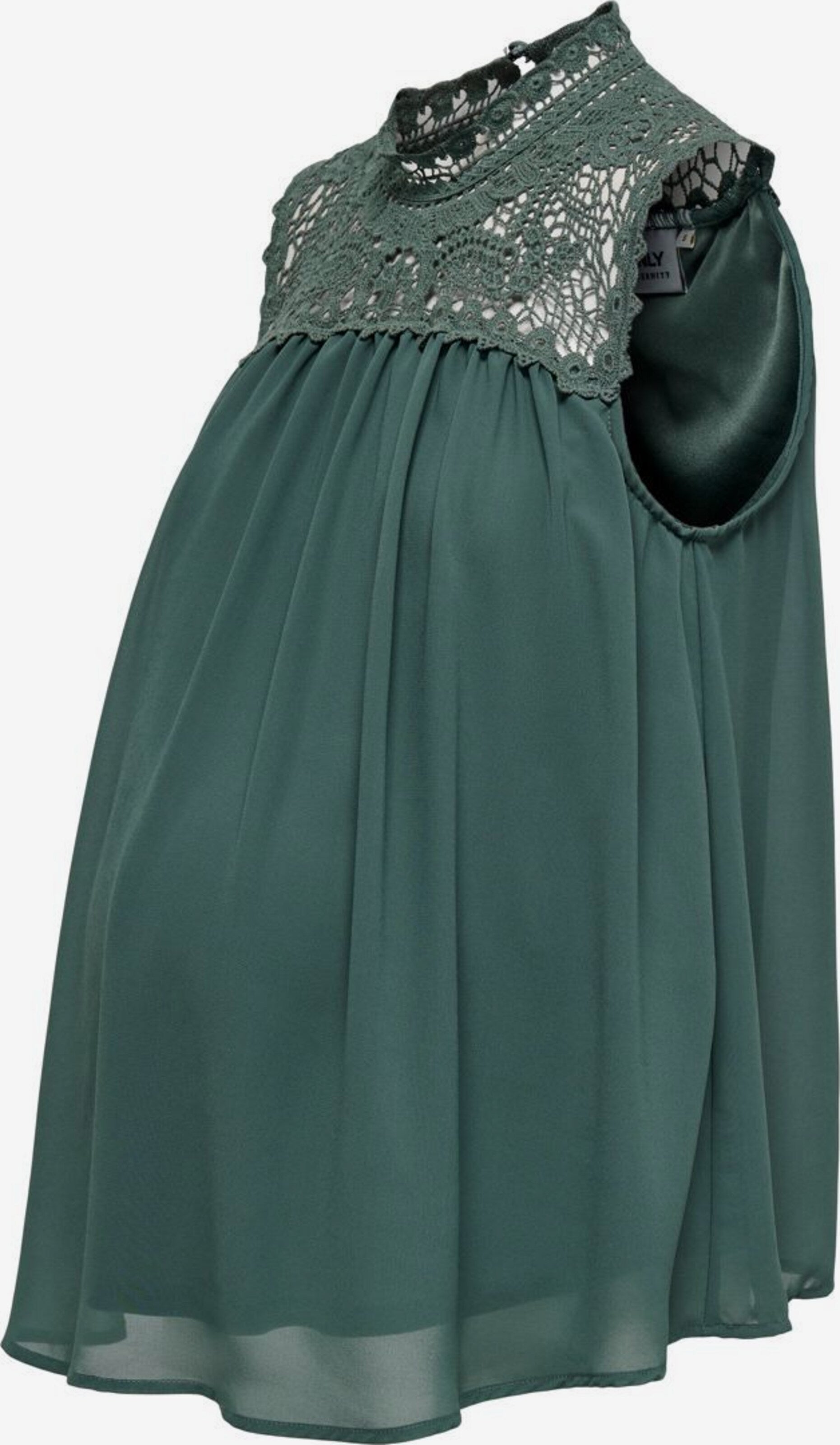 ONLY MATERNITY Kanten Tops Top Dames Groen