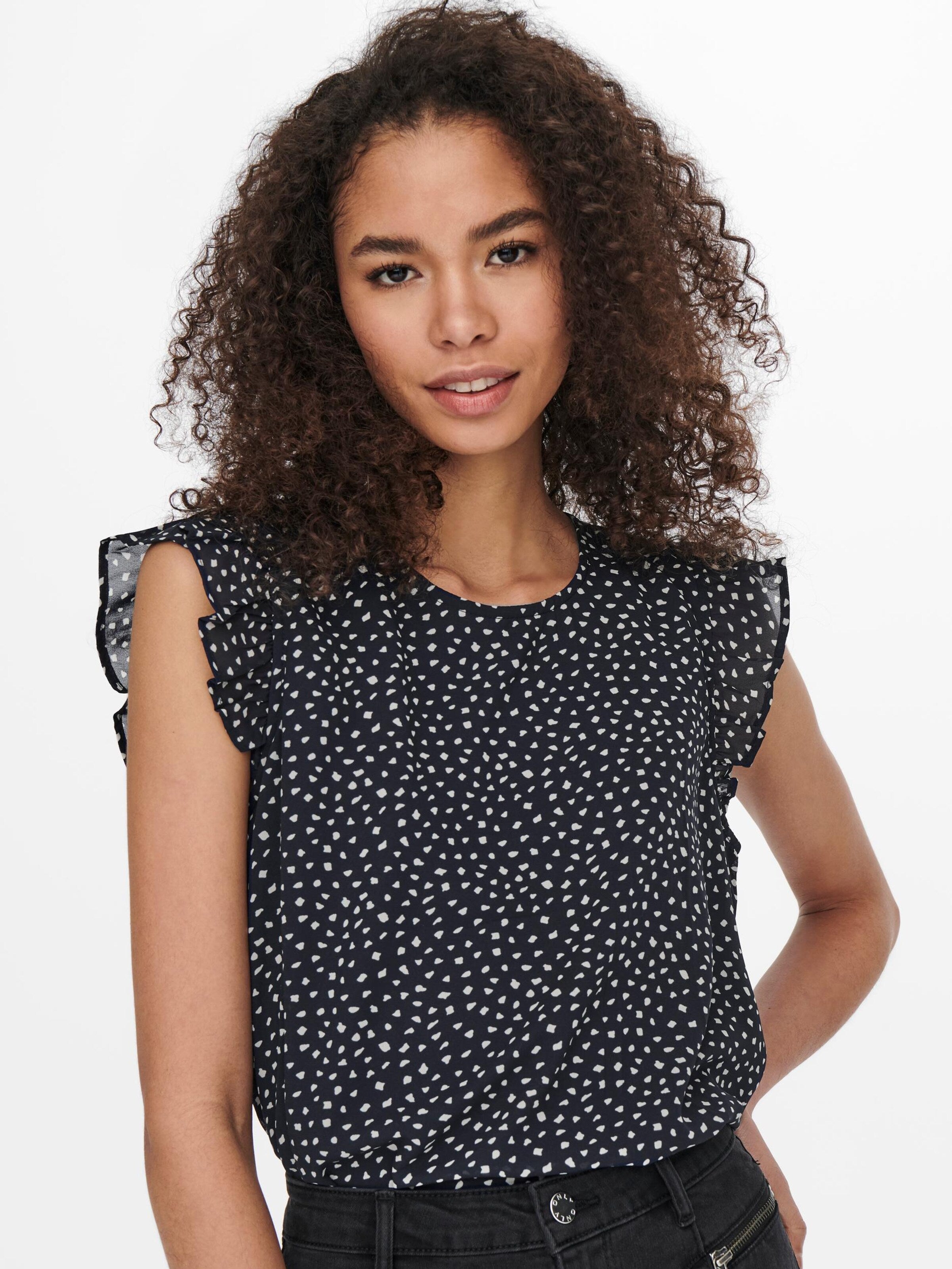 ONLY Blouse Tops Blouse Ann Dames Nachtblauw
