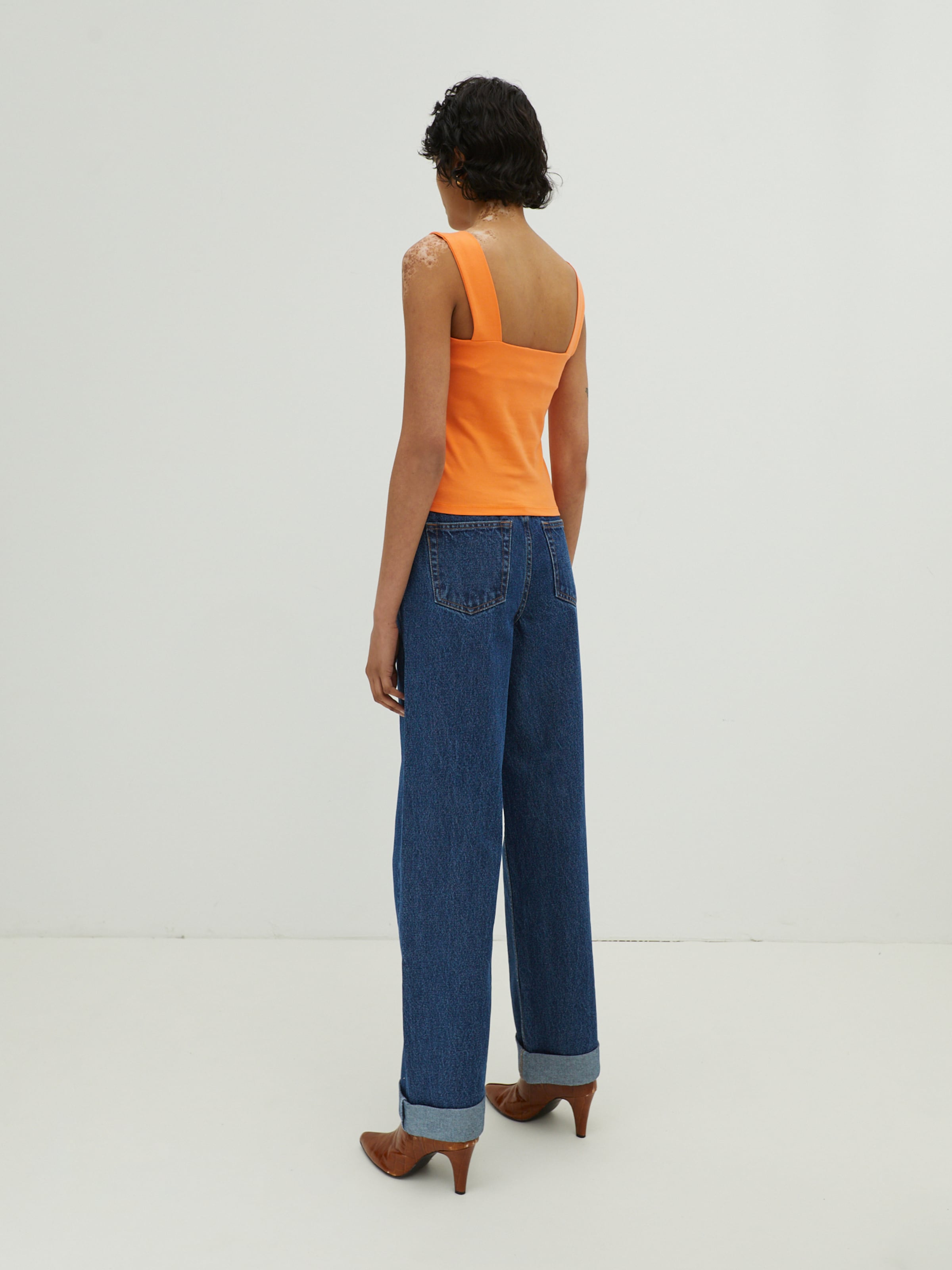 EDITED Mouwloze Shirts Top Rafaela Dames Oranje