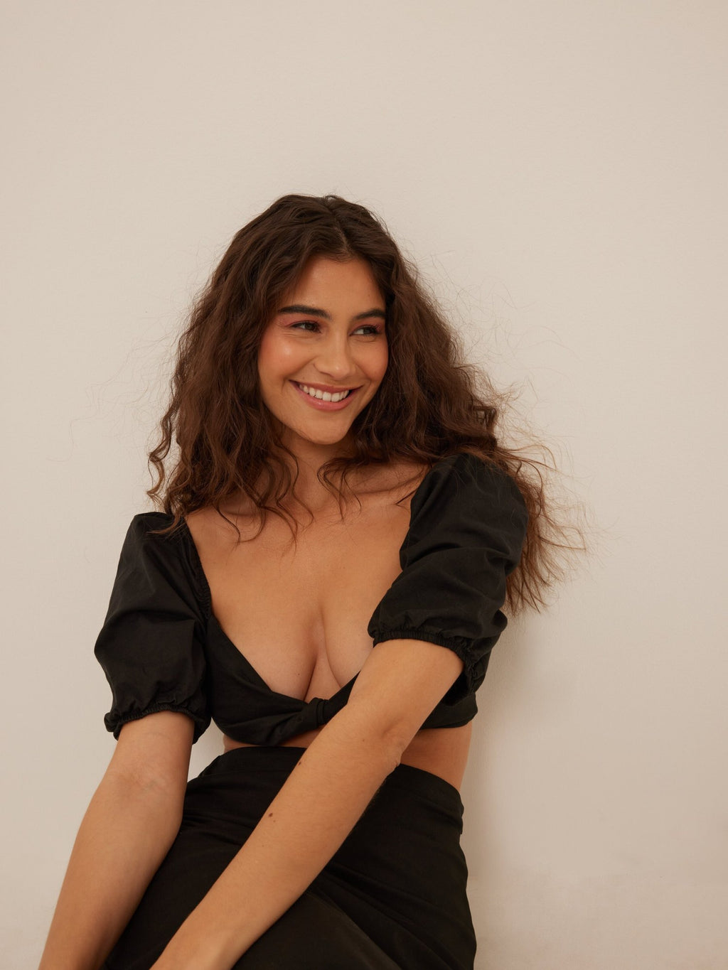 NA-KD Crop Tops Top Dames Zwart