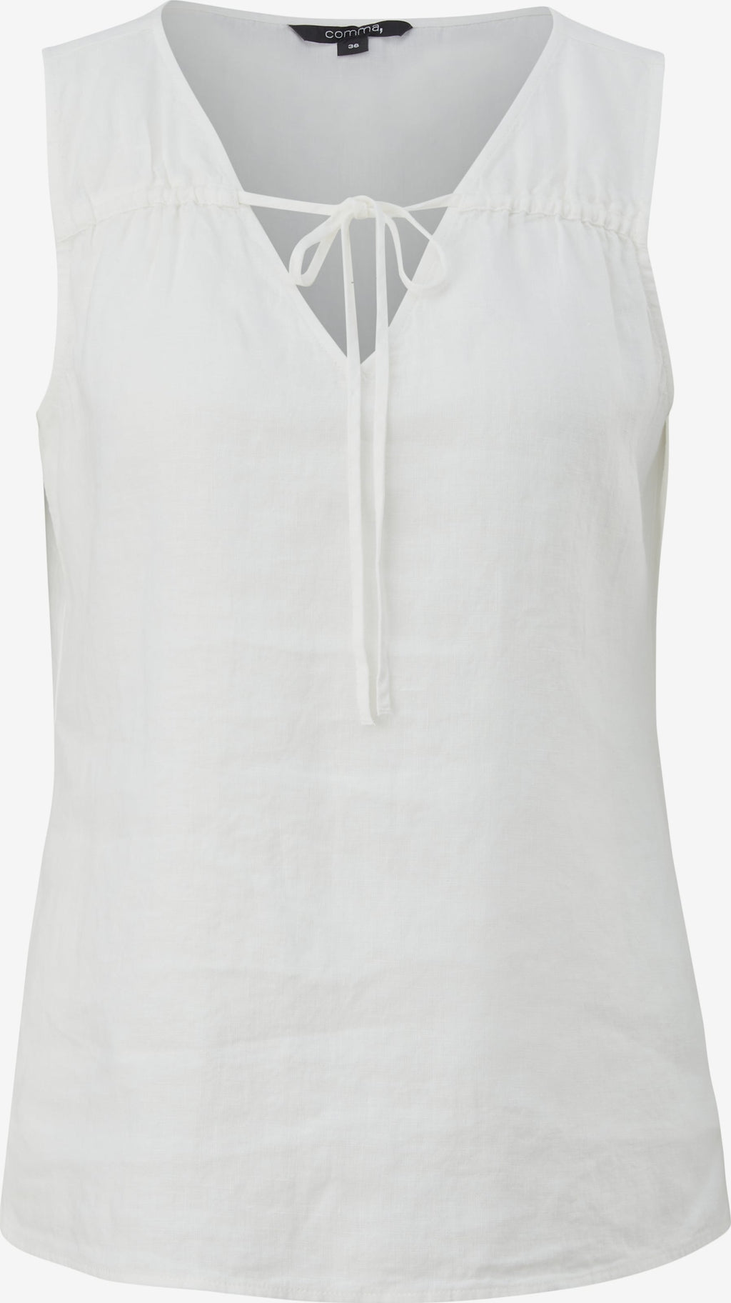 Comma Mouwloze Shirts Top Dames Offwhite
