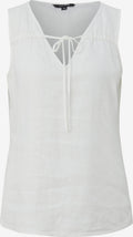 Comma Mouwloze Shirts Top Dames Offwhite