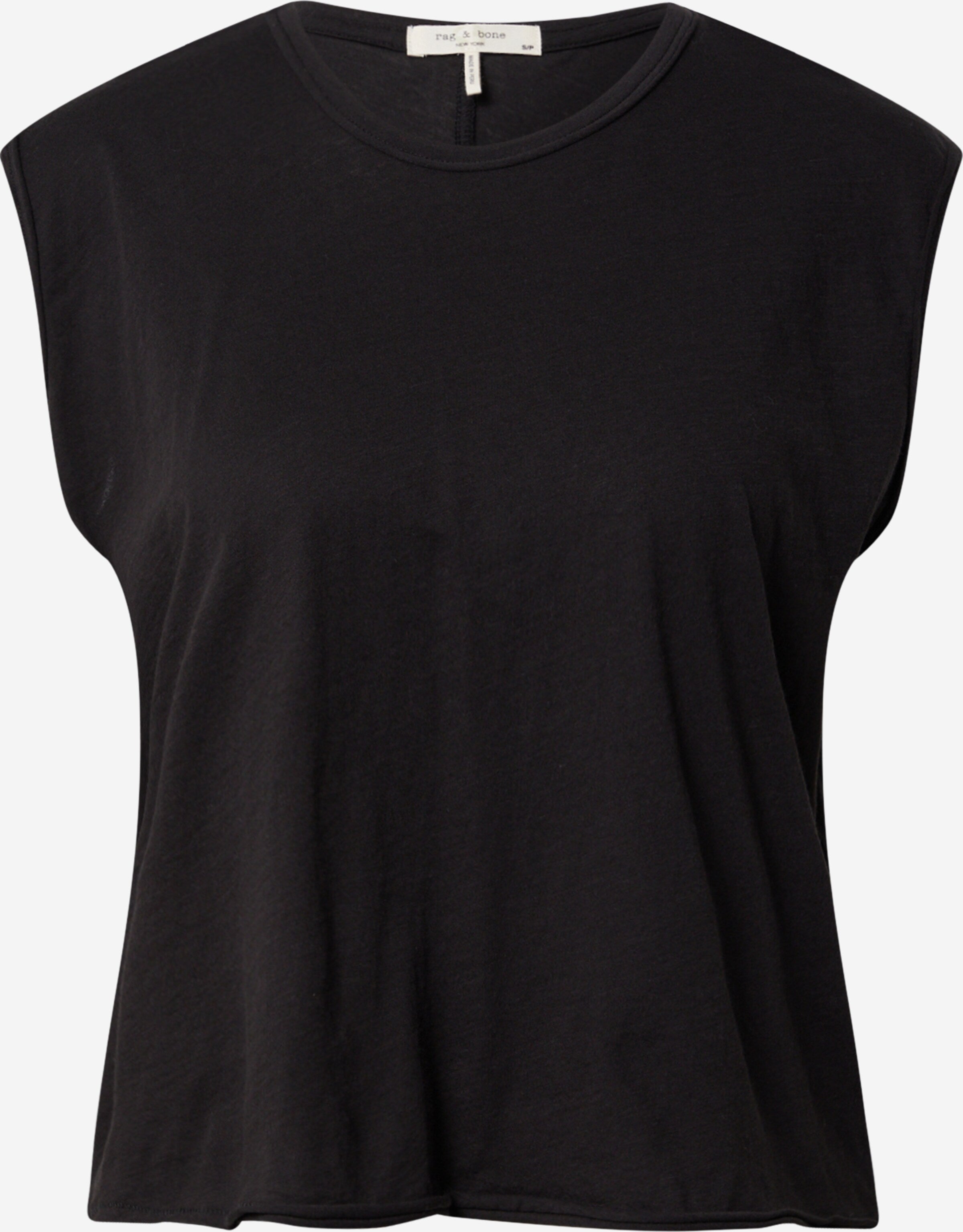 Rag & Bone Mouwloze Shirts Top The Gaia Dames Zwart