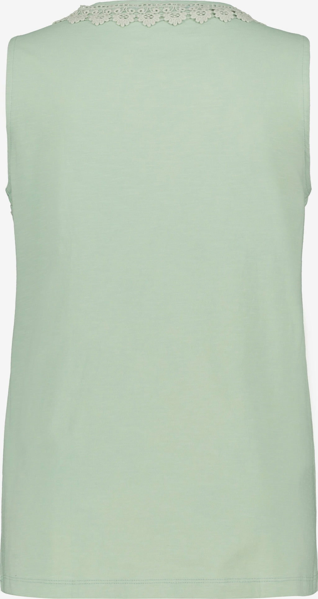 Ulla Popken Kanten Tops Top 795419 Dames Pastelgroen