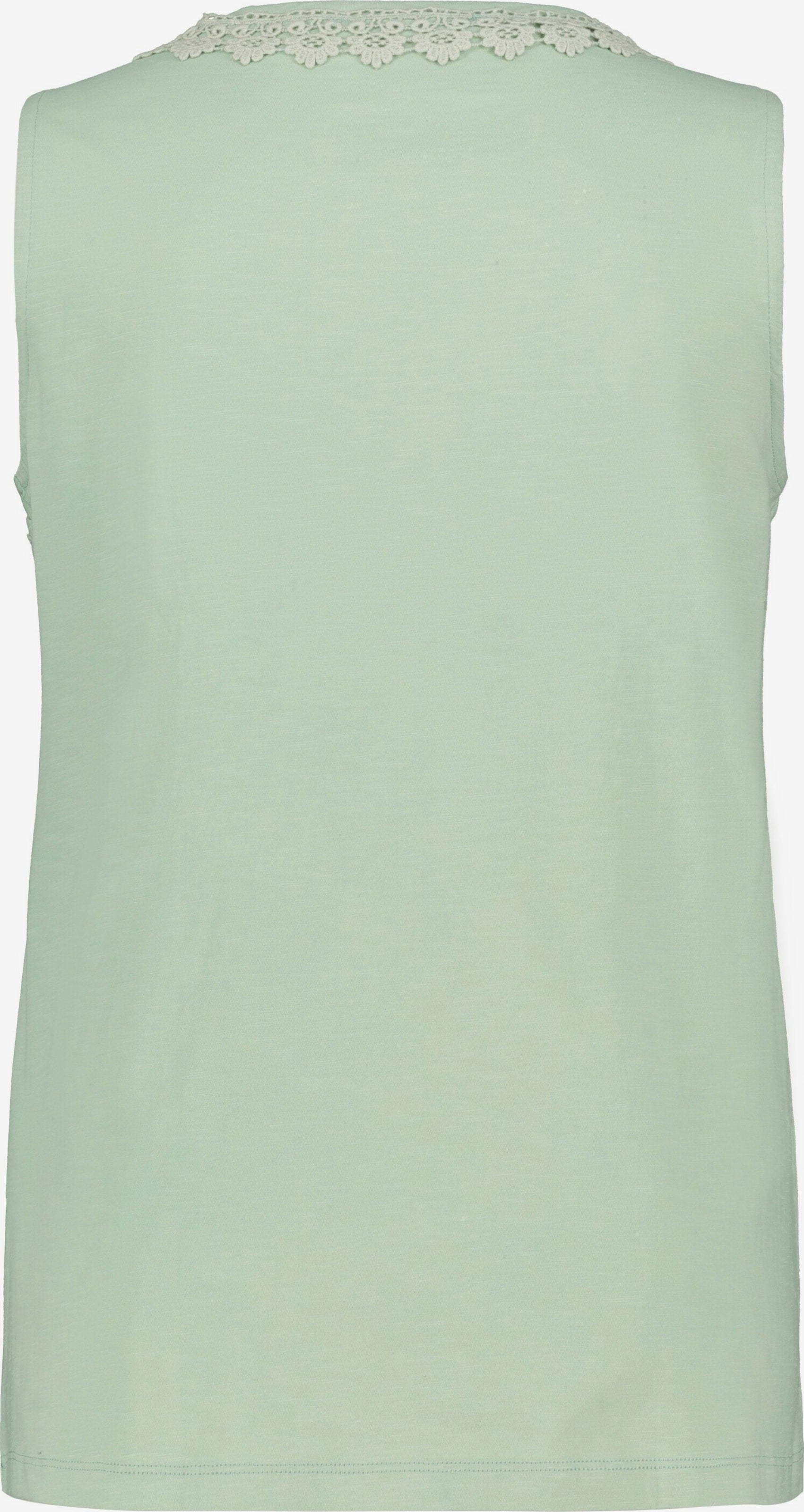 Ulla Popken Kanten Tops Top 795419 Dames Pastelgroen