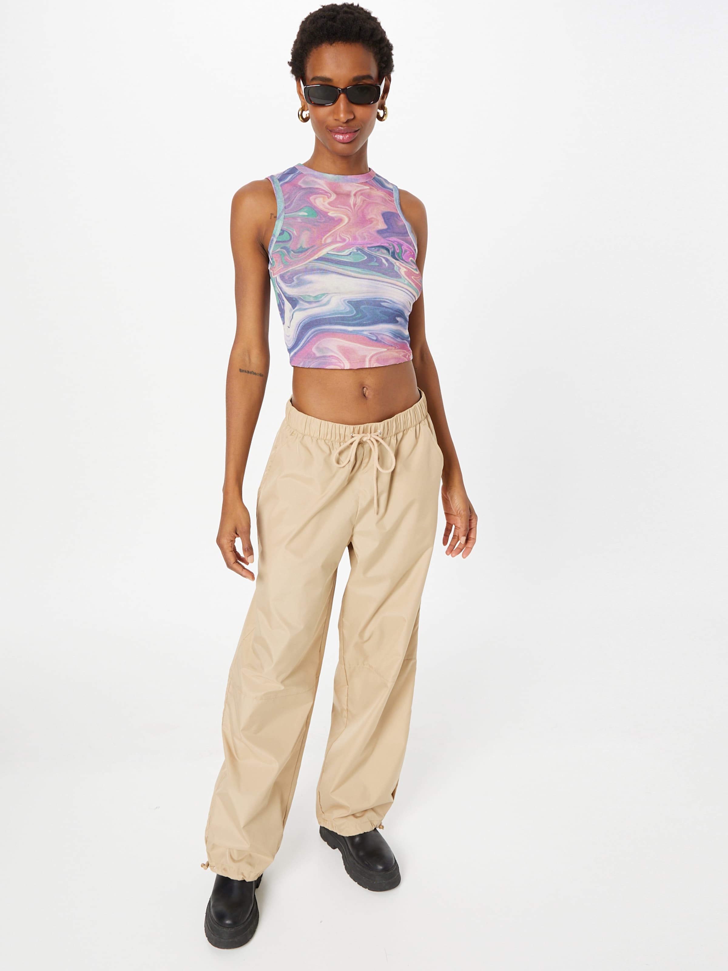 NASTY GAL Crop Tops Top Dames Pink