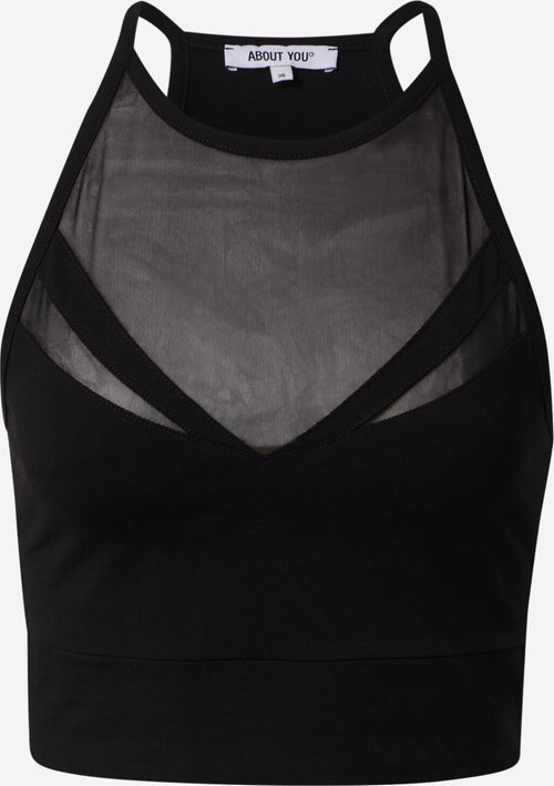 About You Crop Tops Top Blanca Dames Zwart