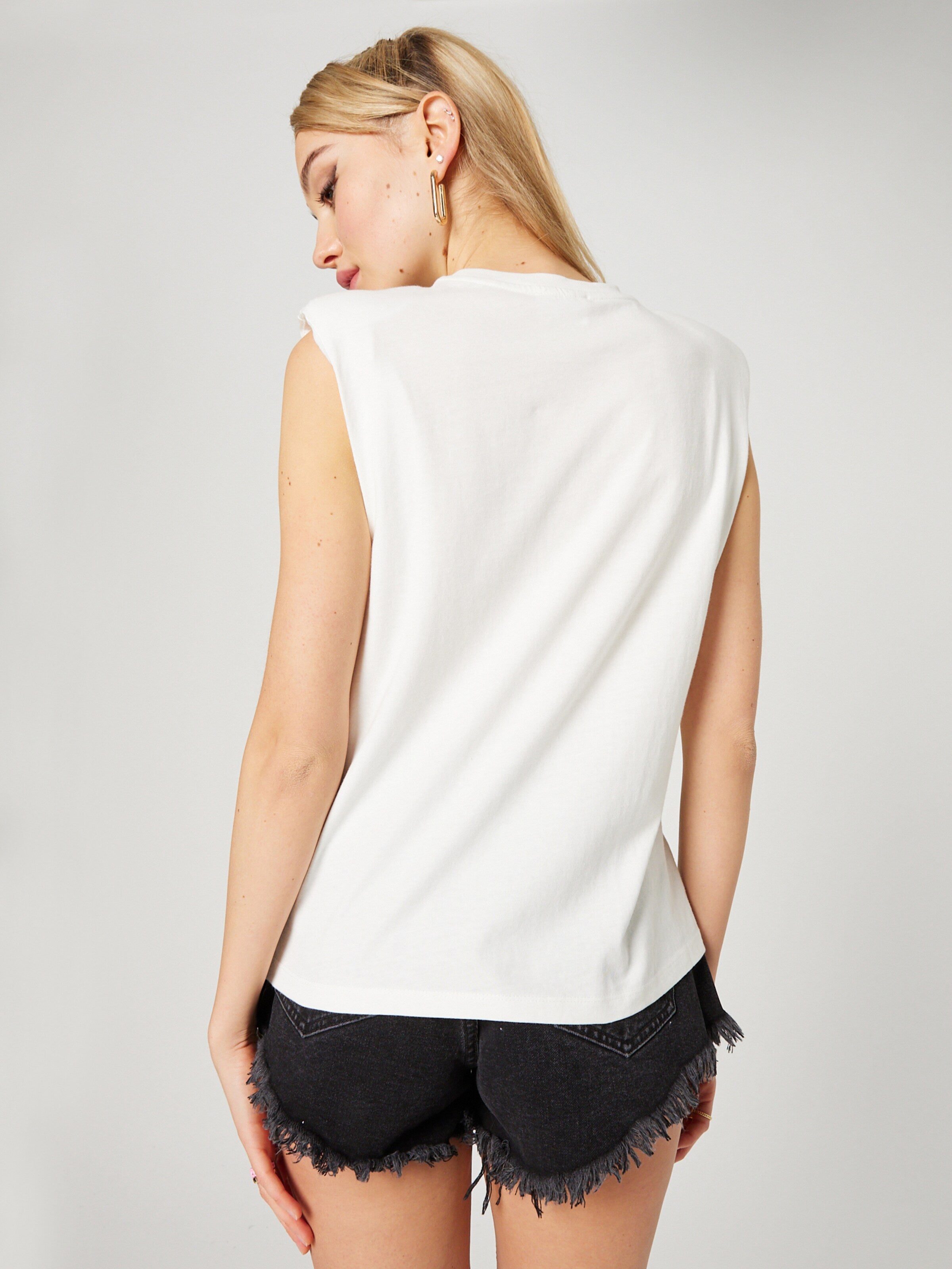  Mouwloze Shirts Top Josy Dames Wit