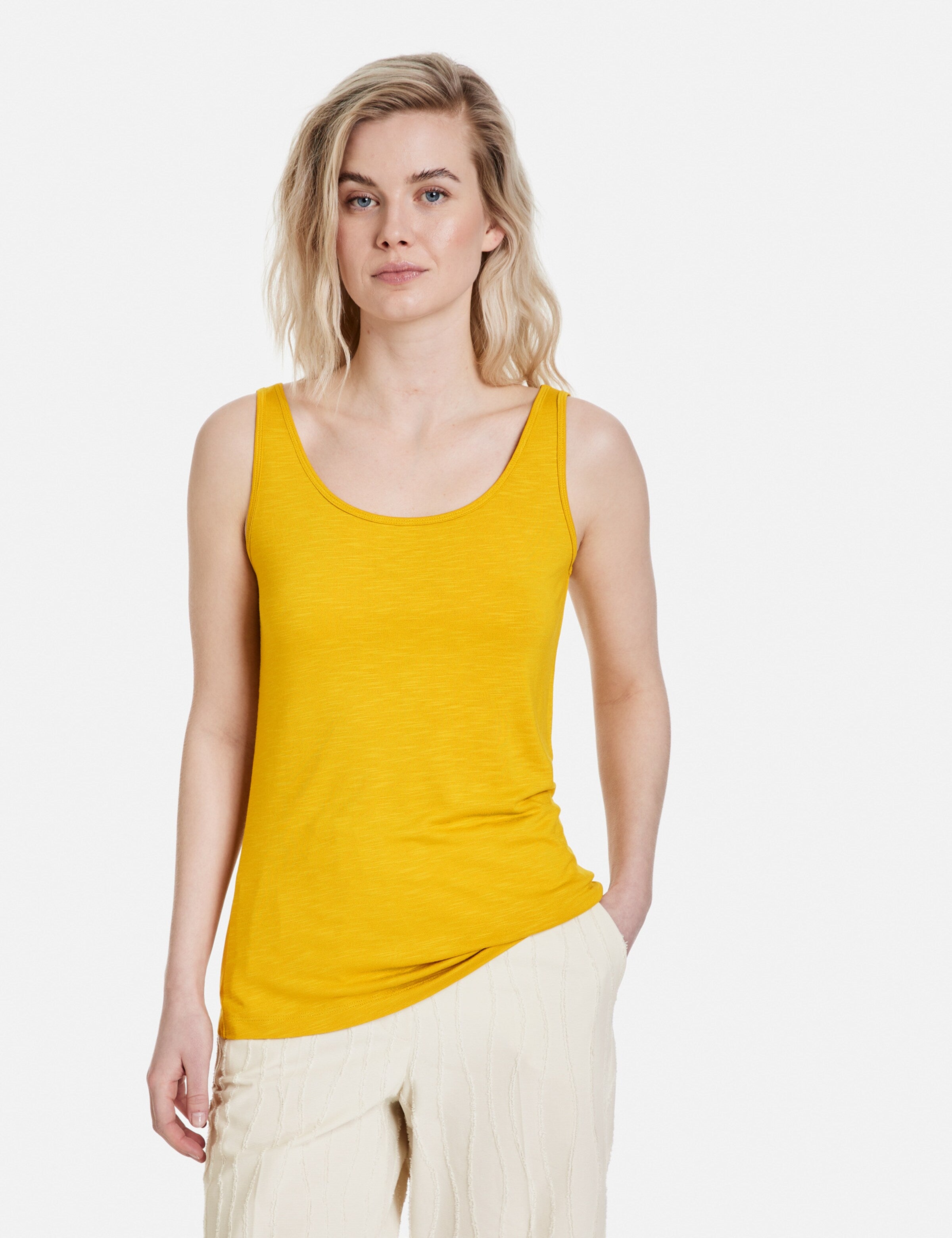 Taifun Tanktops Top Dames Geel
