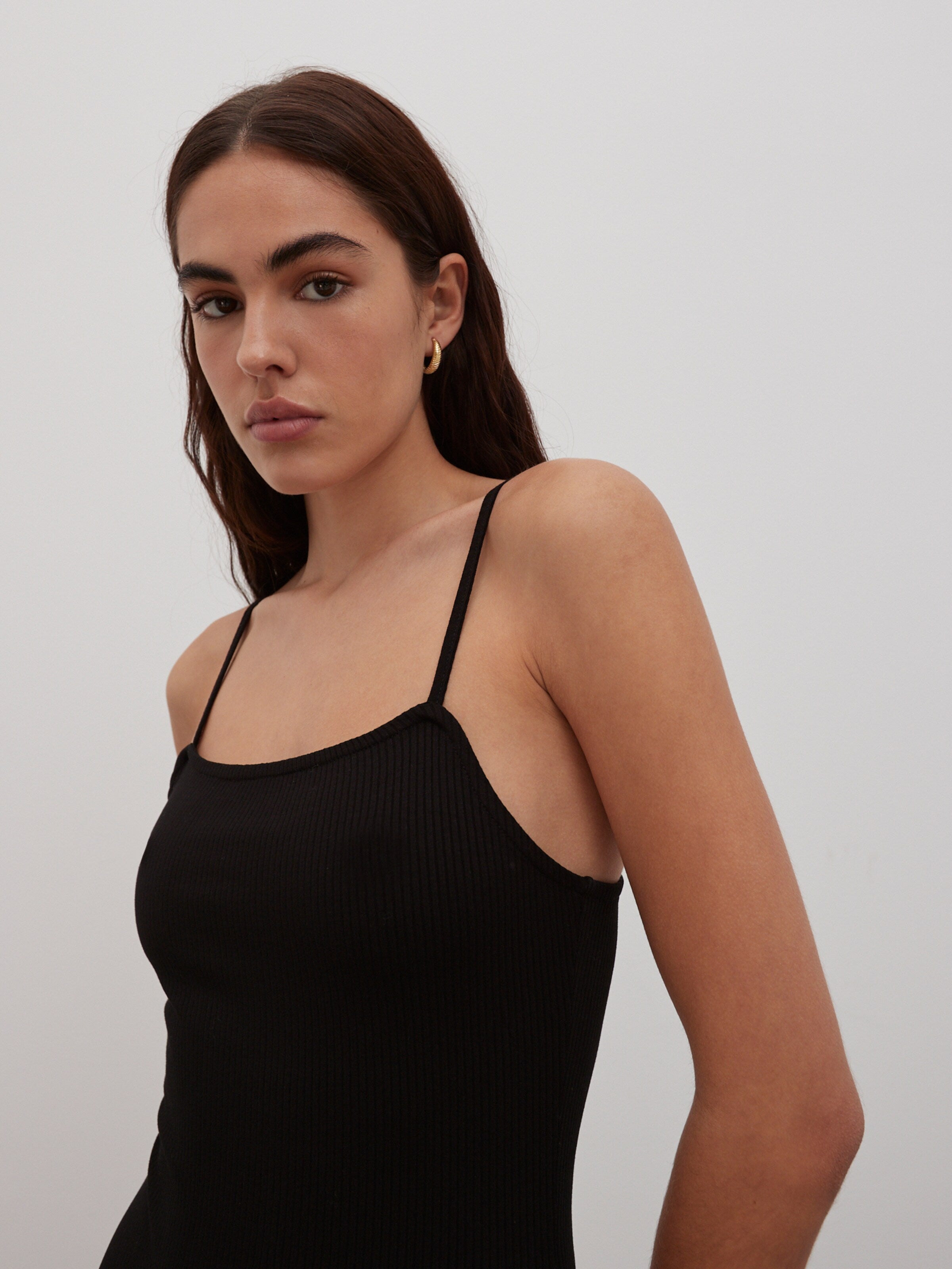 EDITED Spaghetti Tops Top Sabina Dames Zwart