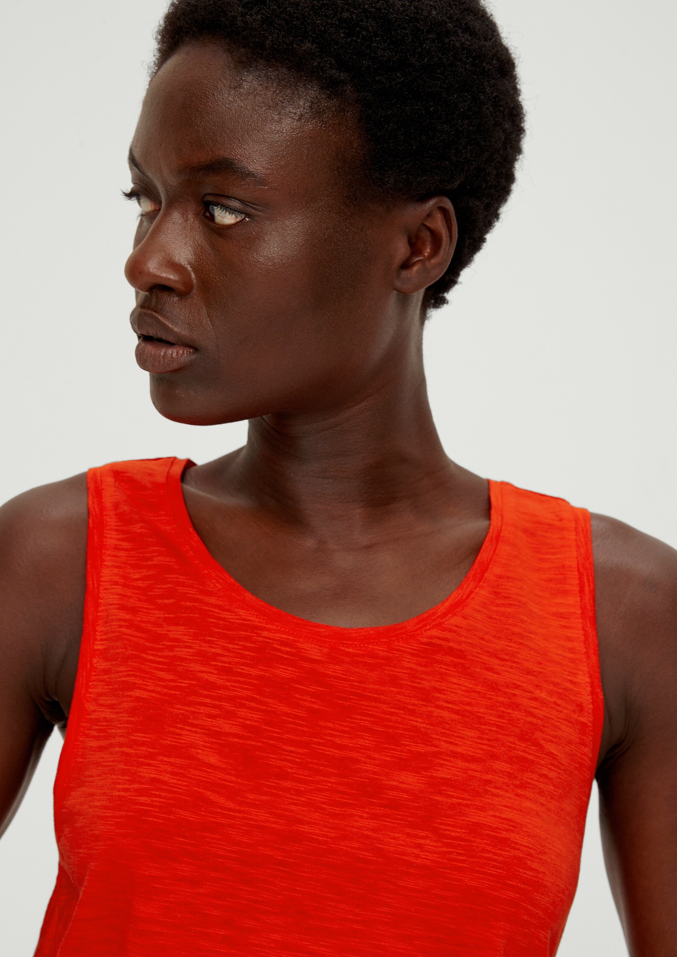 S.Oliver Mouwloze Shirts Top Dames Neonoranje