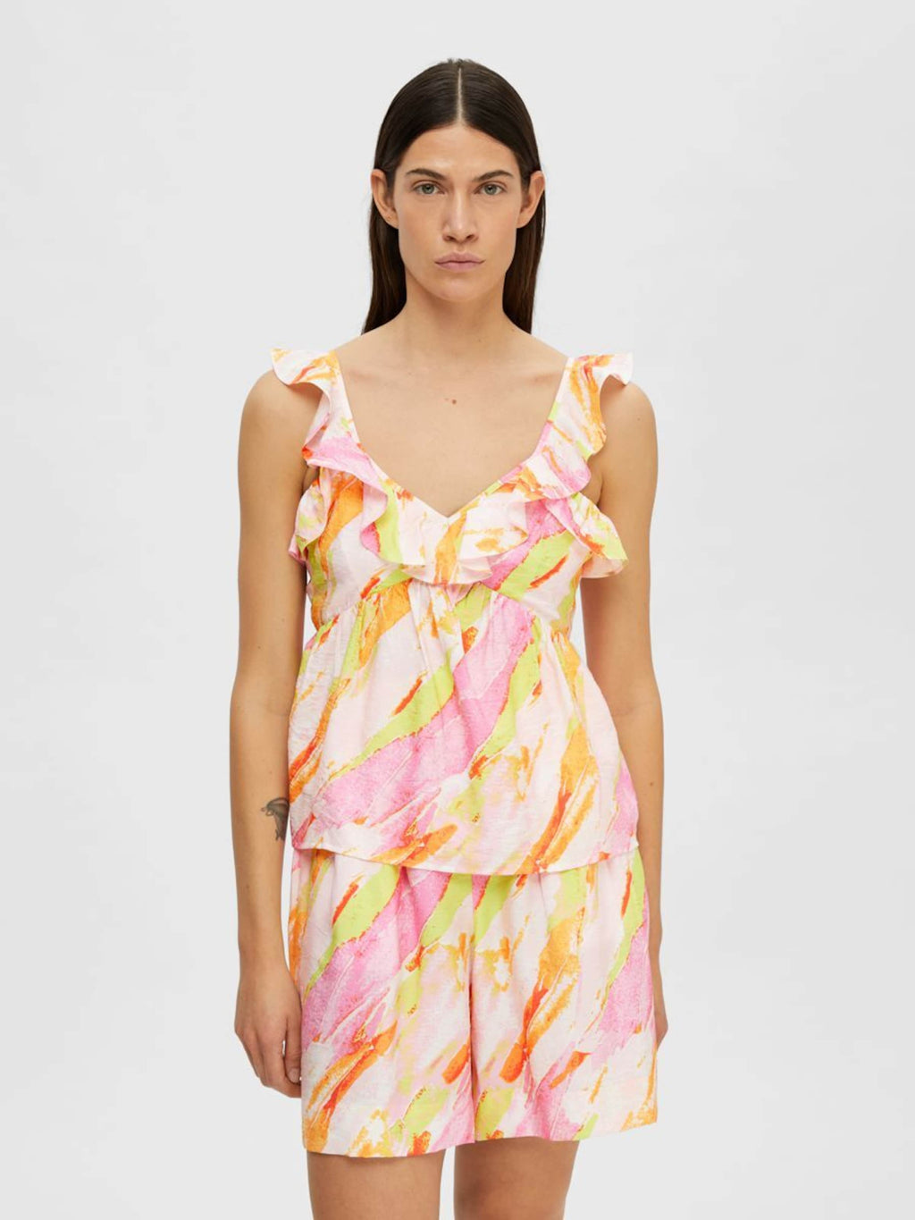 Selected Femme Uitgaanstops Top Aurelia Dames Rosa