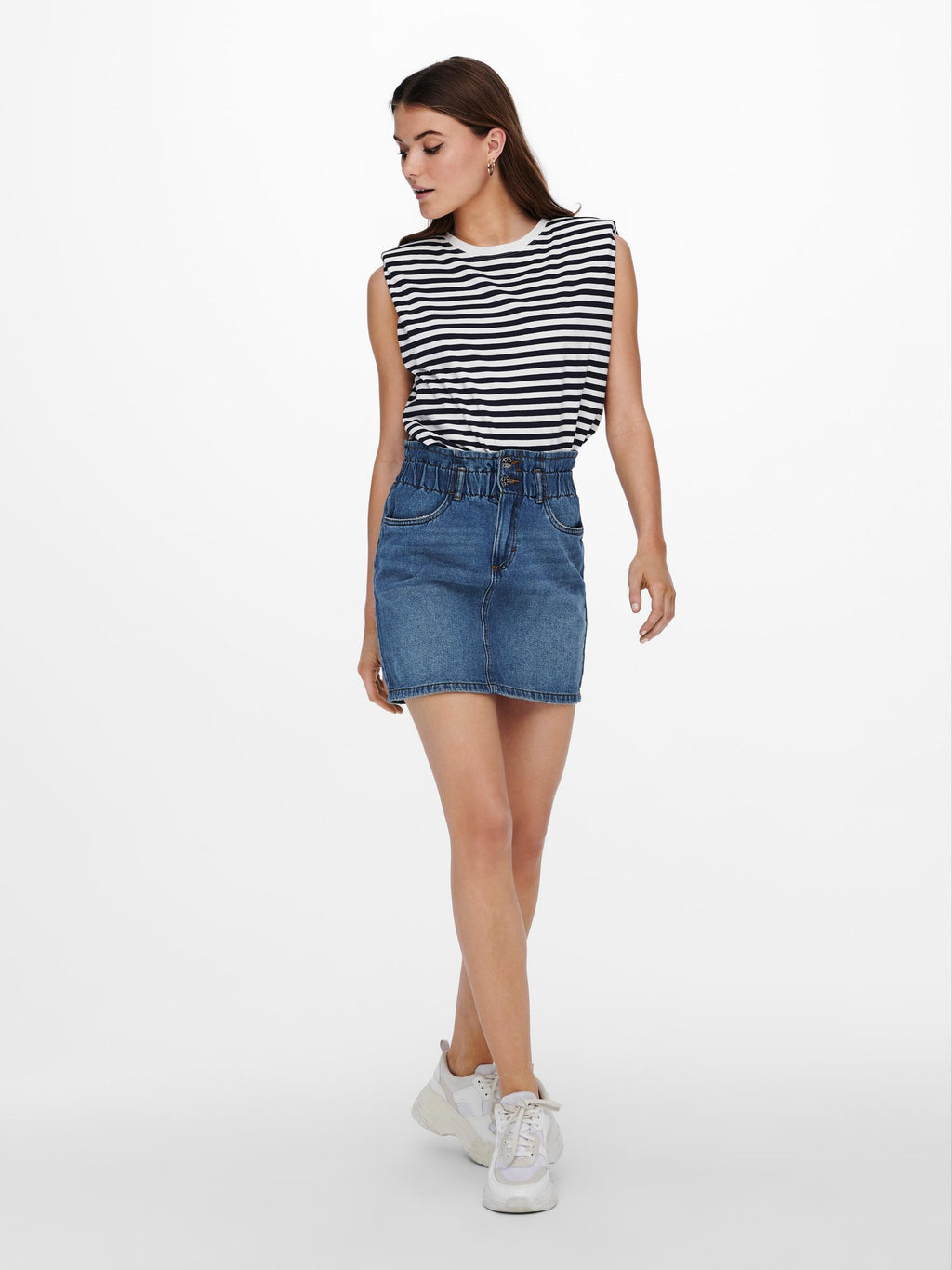 ONLY Tanktops Top Jen Dames Marine / Wit