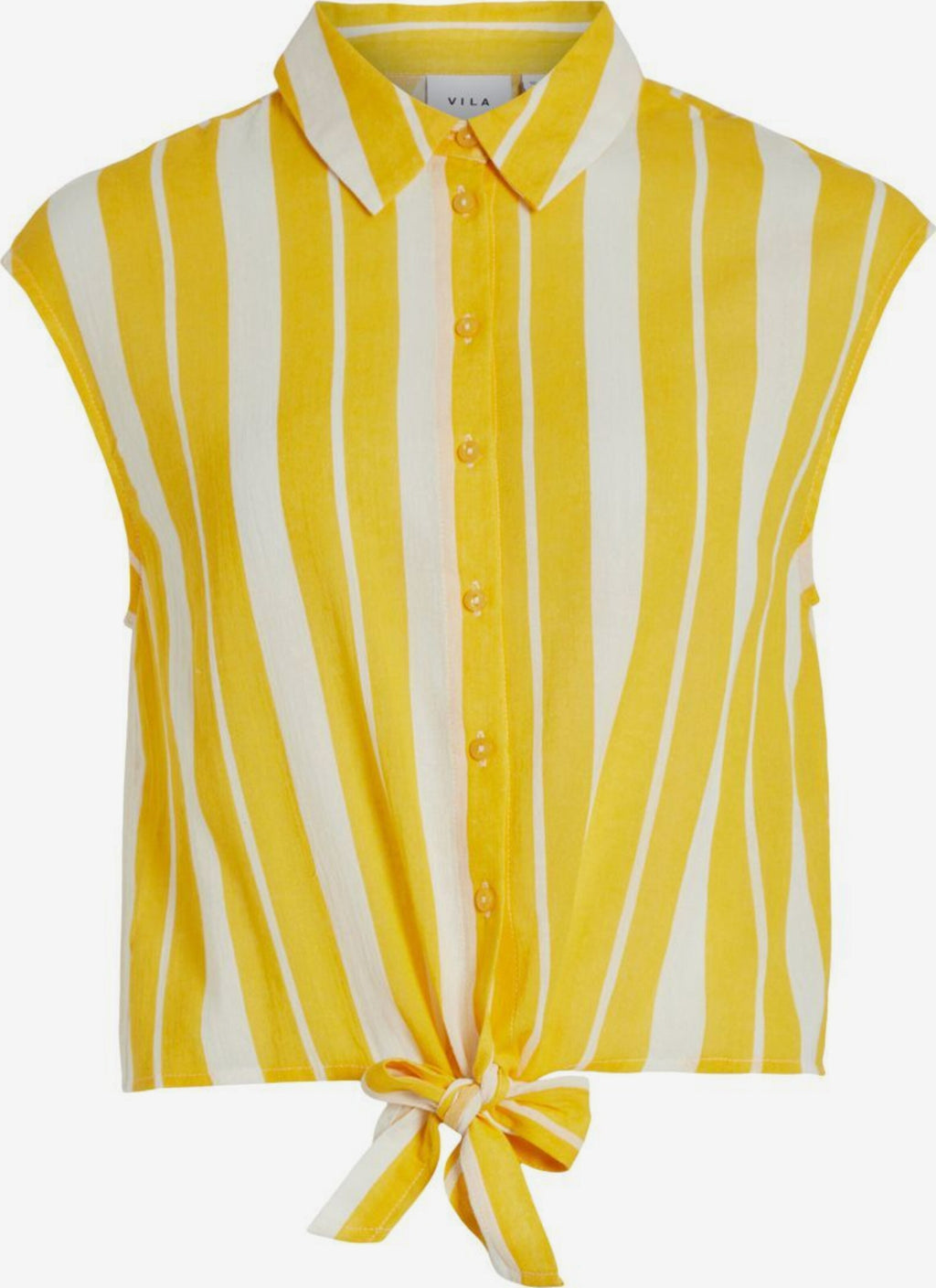 Vila Blouse Tops Blouse Dames Geel