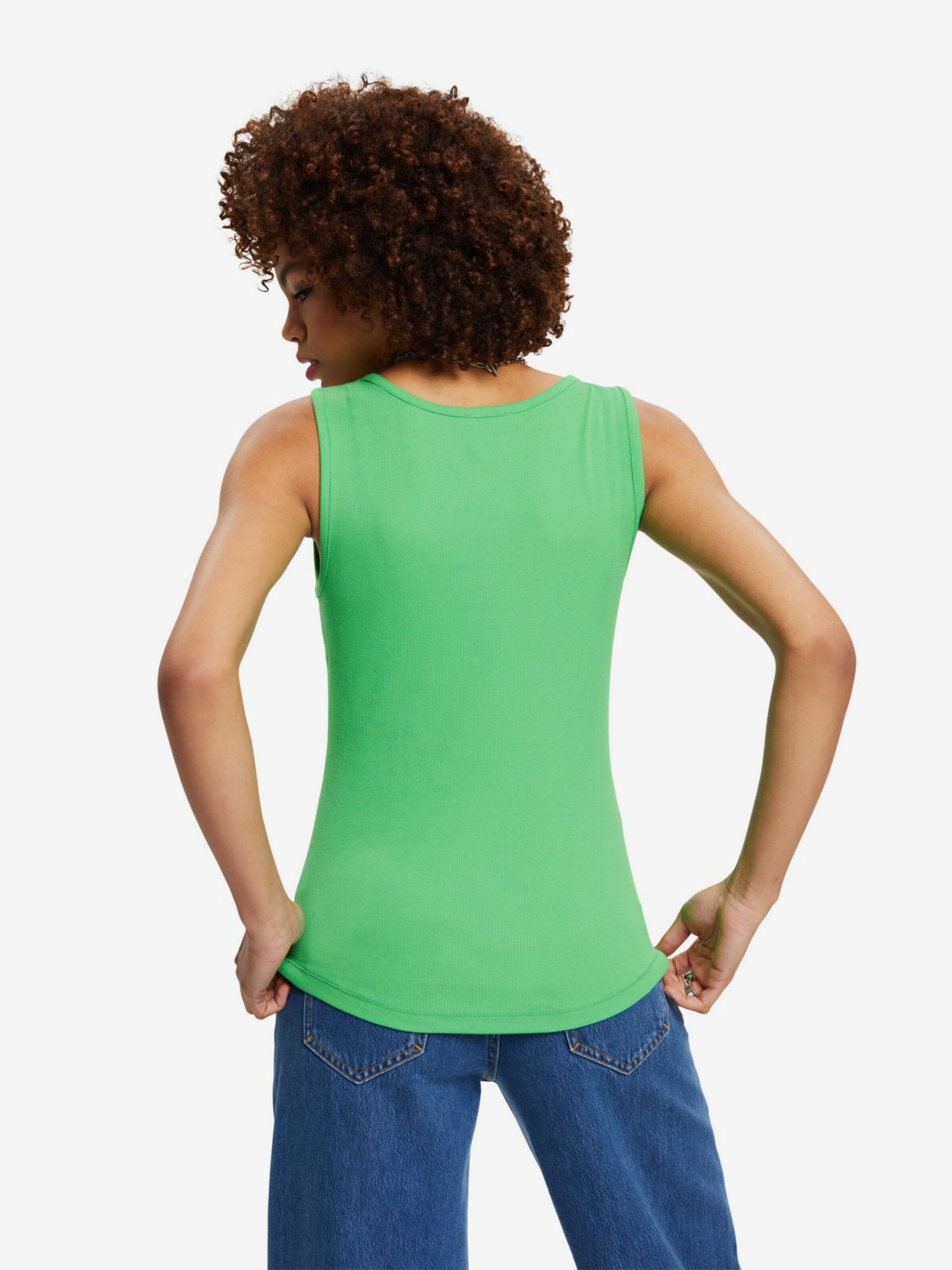 ESPRIT Mouwloze Shirts Top Dames Groen
