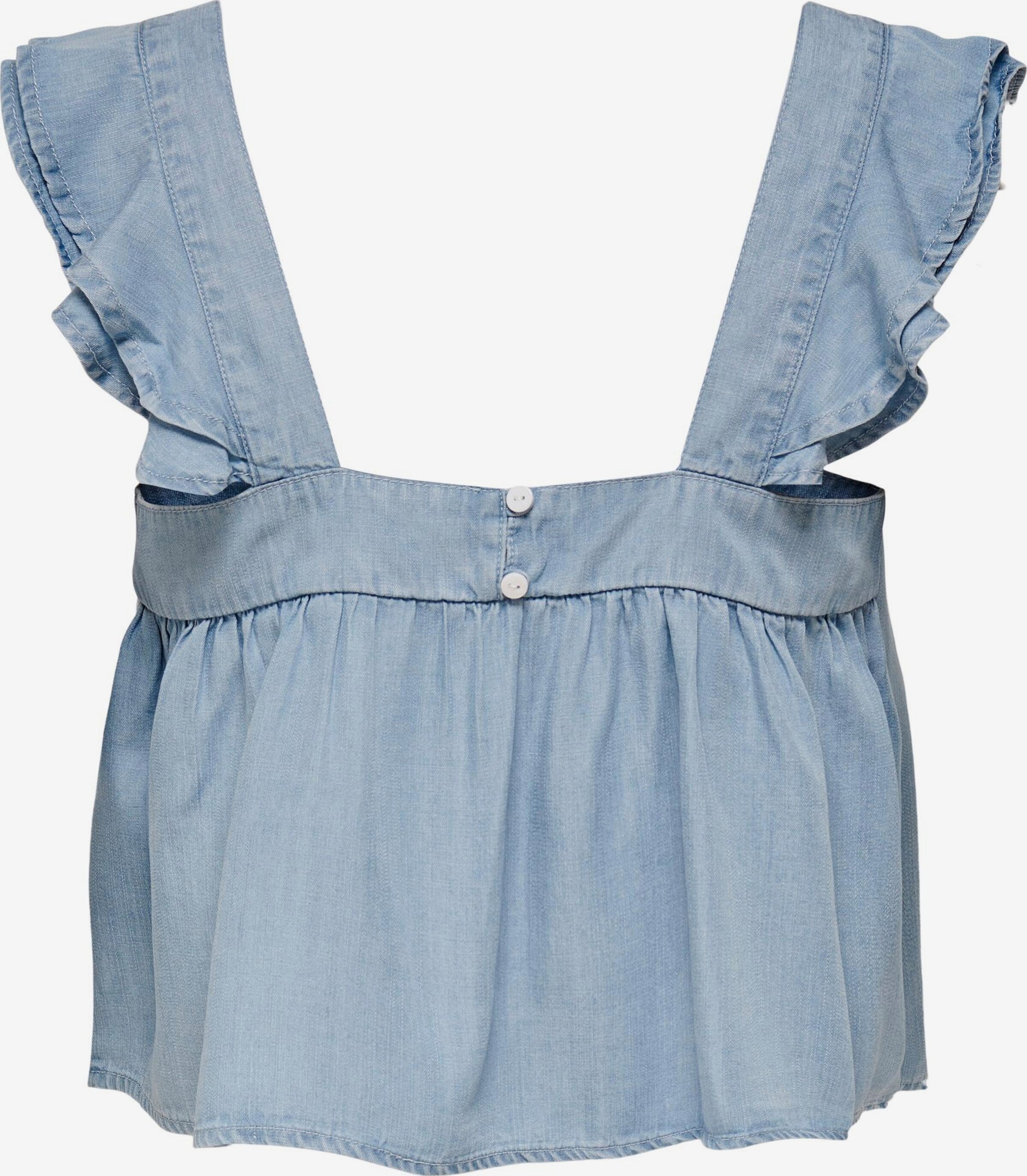 ONLY Blouse Tops Blouse Boho Dames Lichtblauw