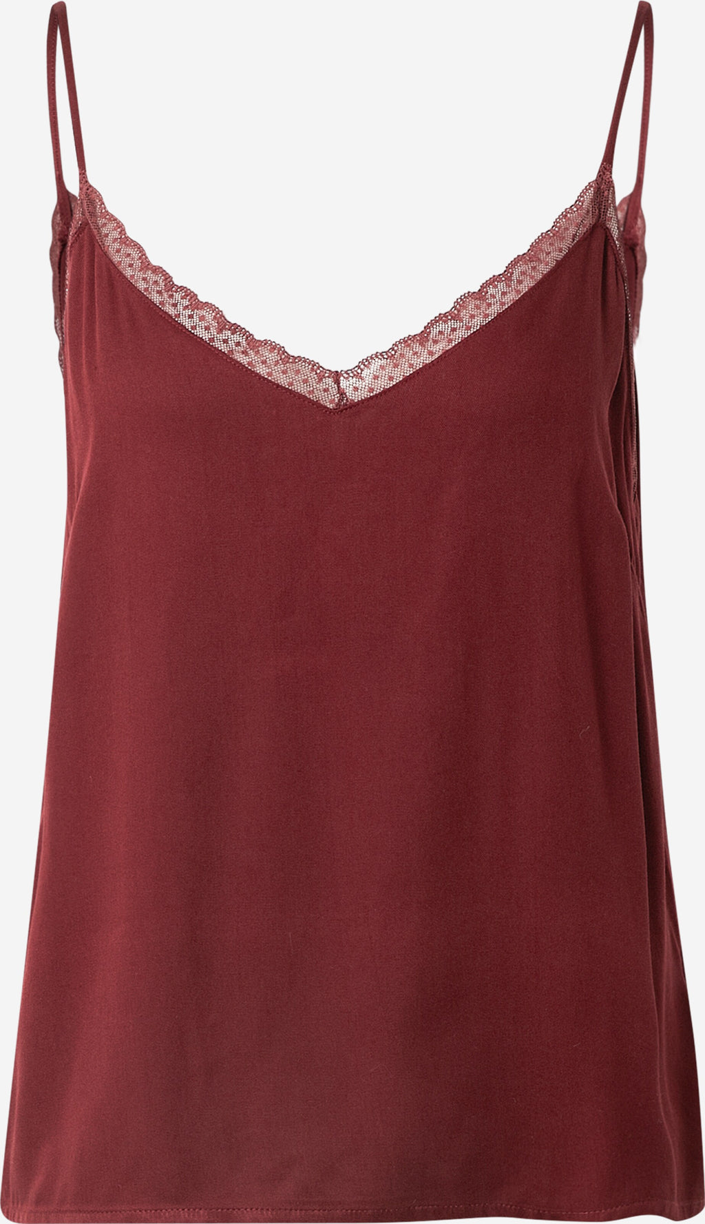 About You Kanten Tops Top Paula Dames Donkerrood