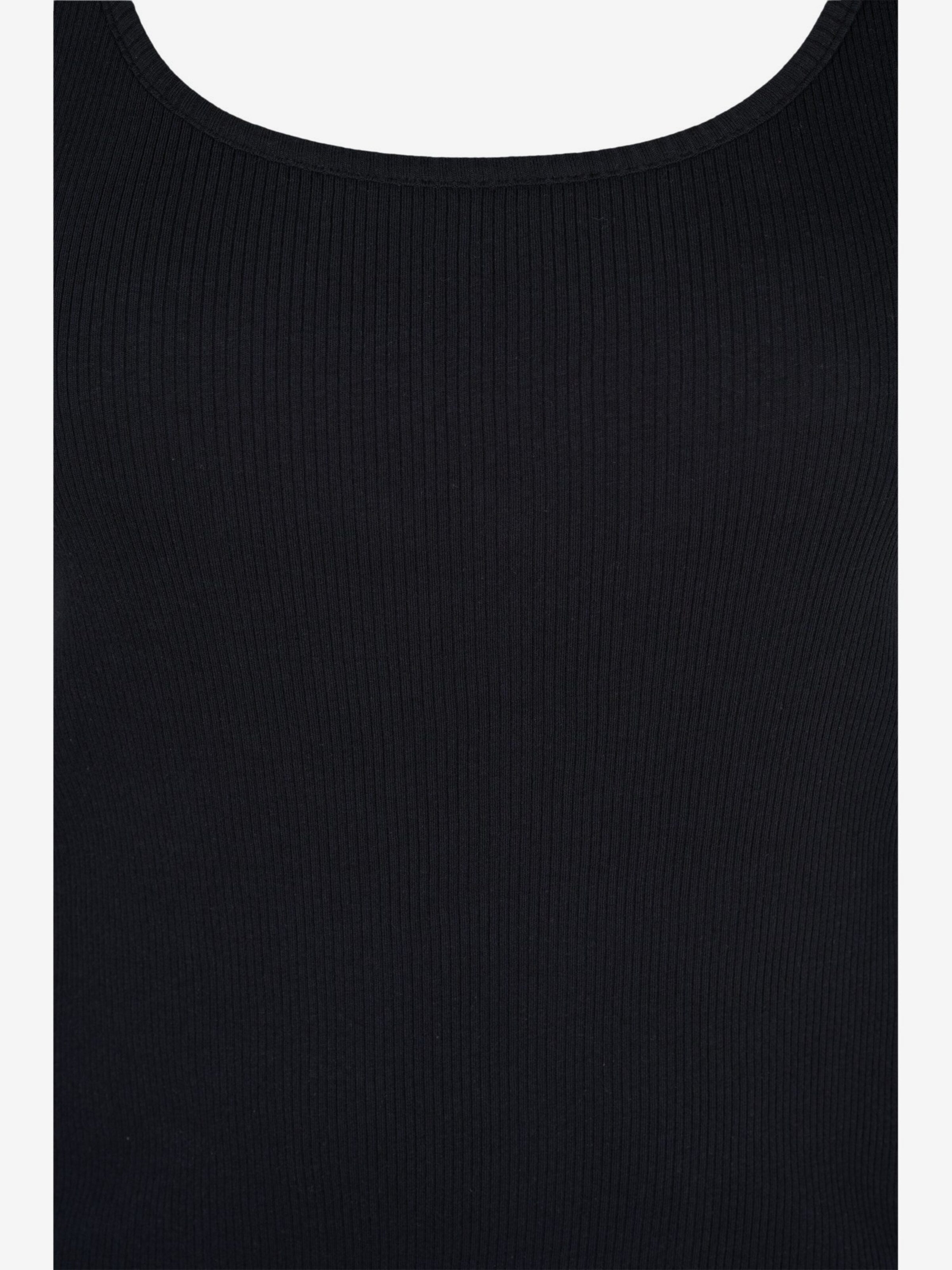 Zizzi Mouwloze Shirts Top Dames Blauw / Rood