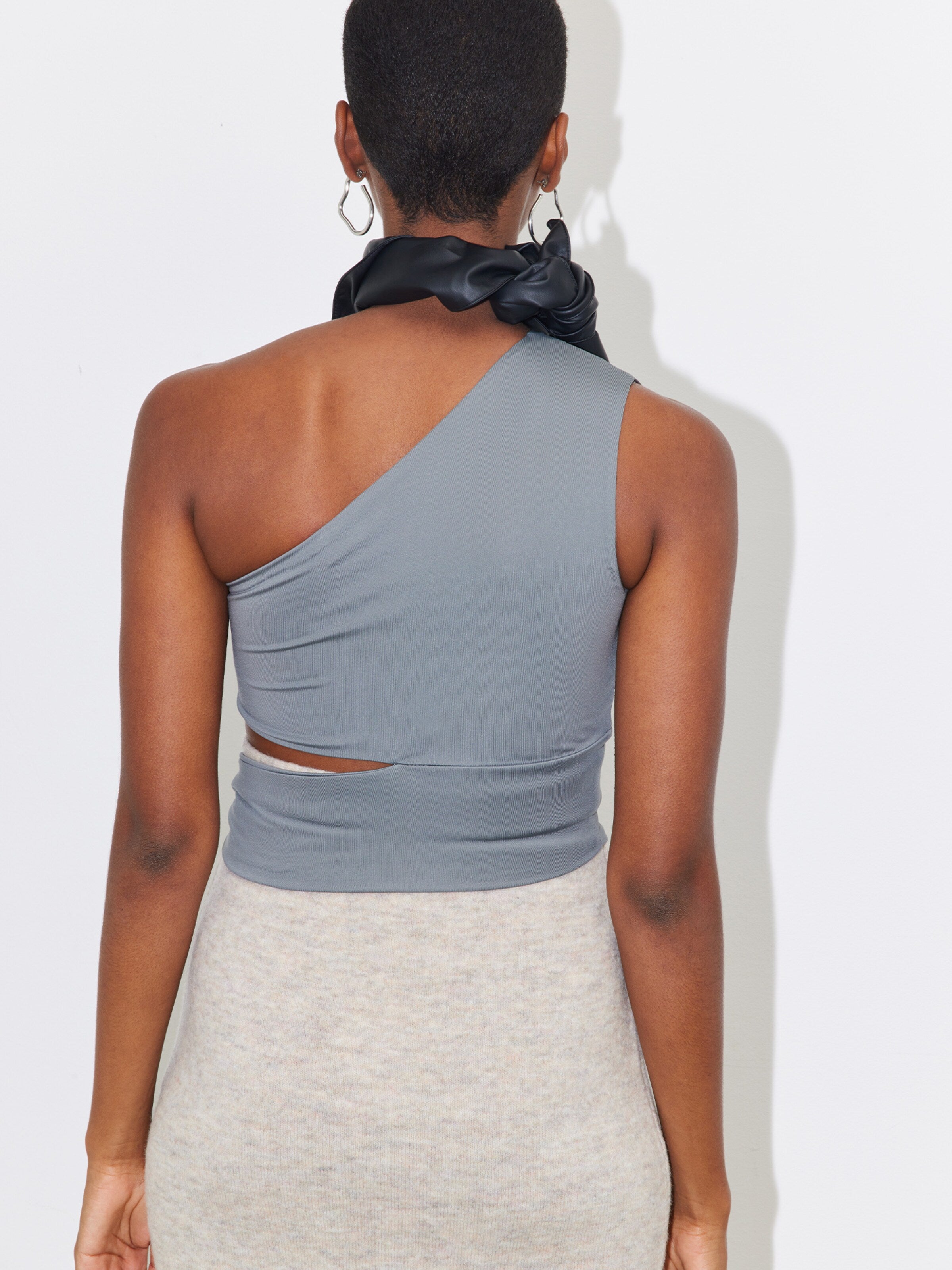  Crop Tops Top Leia Dames Basaltgrijs