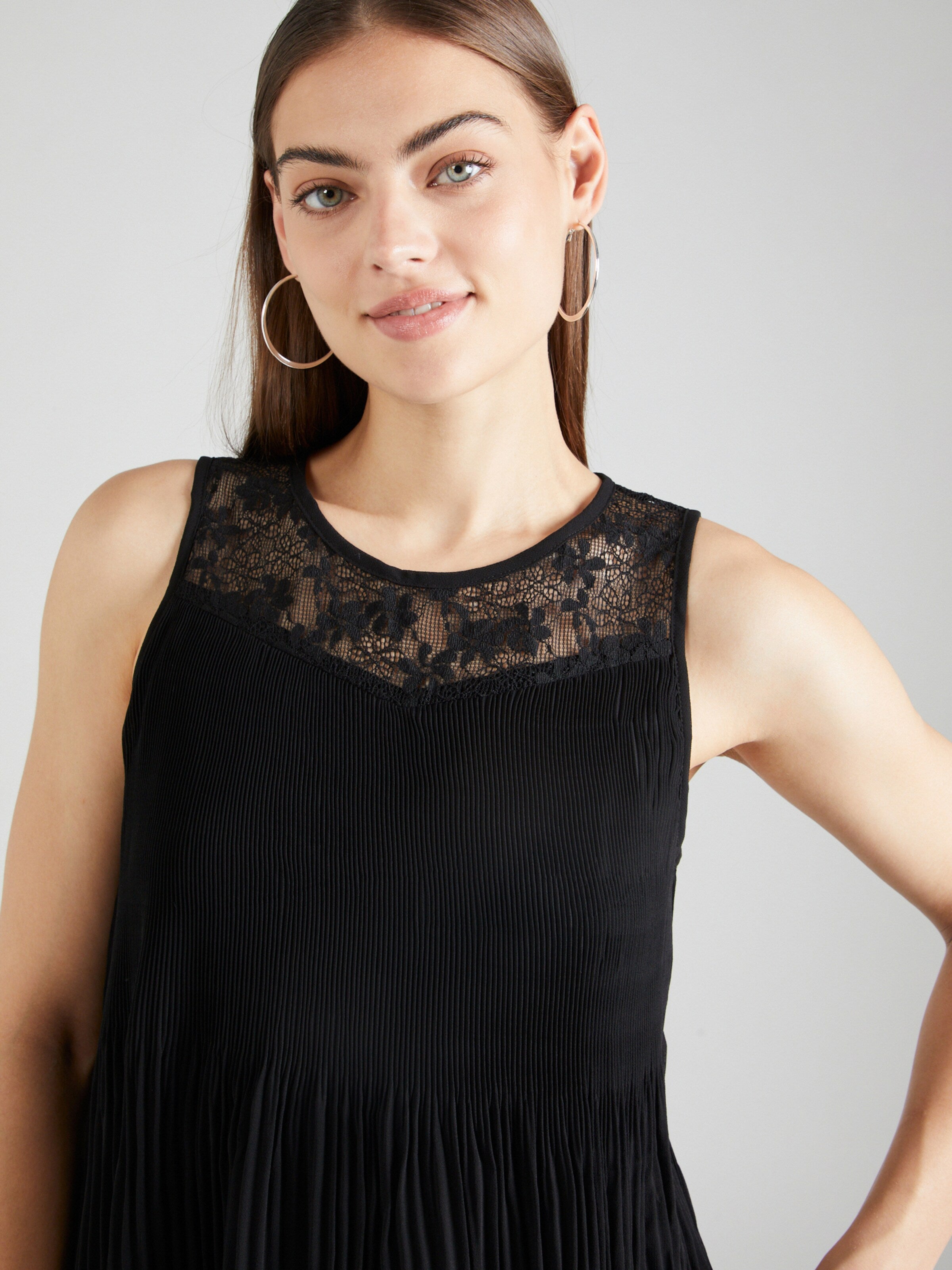 About You Kanten Tops Top Sybille Dames Zwart