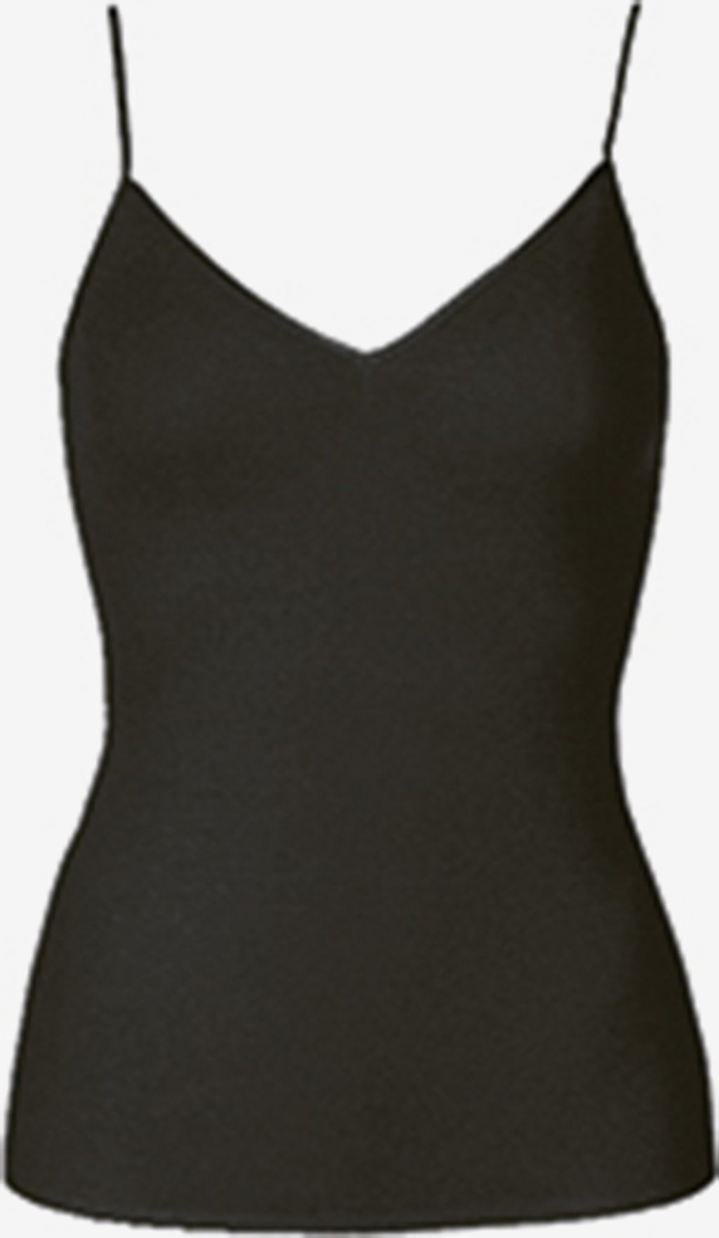 HANRO Spaghetti Tops Top Pure Silk Dames Zwart