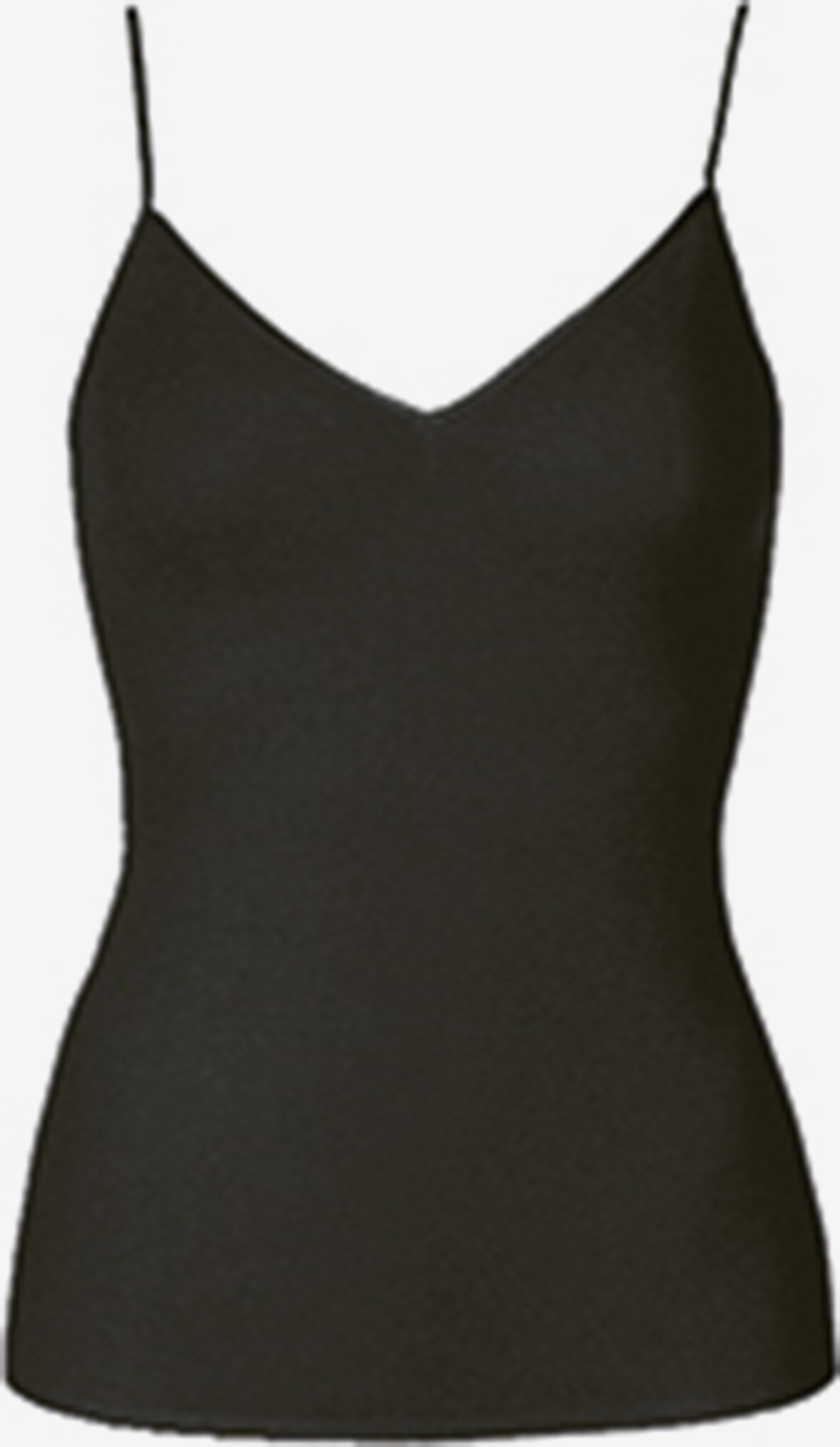 HANRO Spaghetti Tops Top Pure Silk Dames Zwart