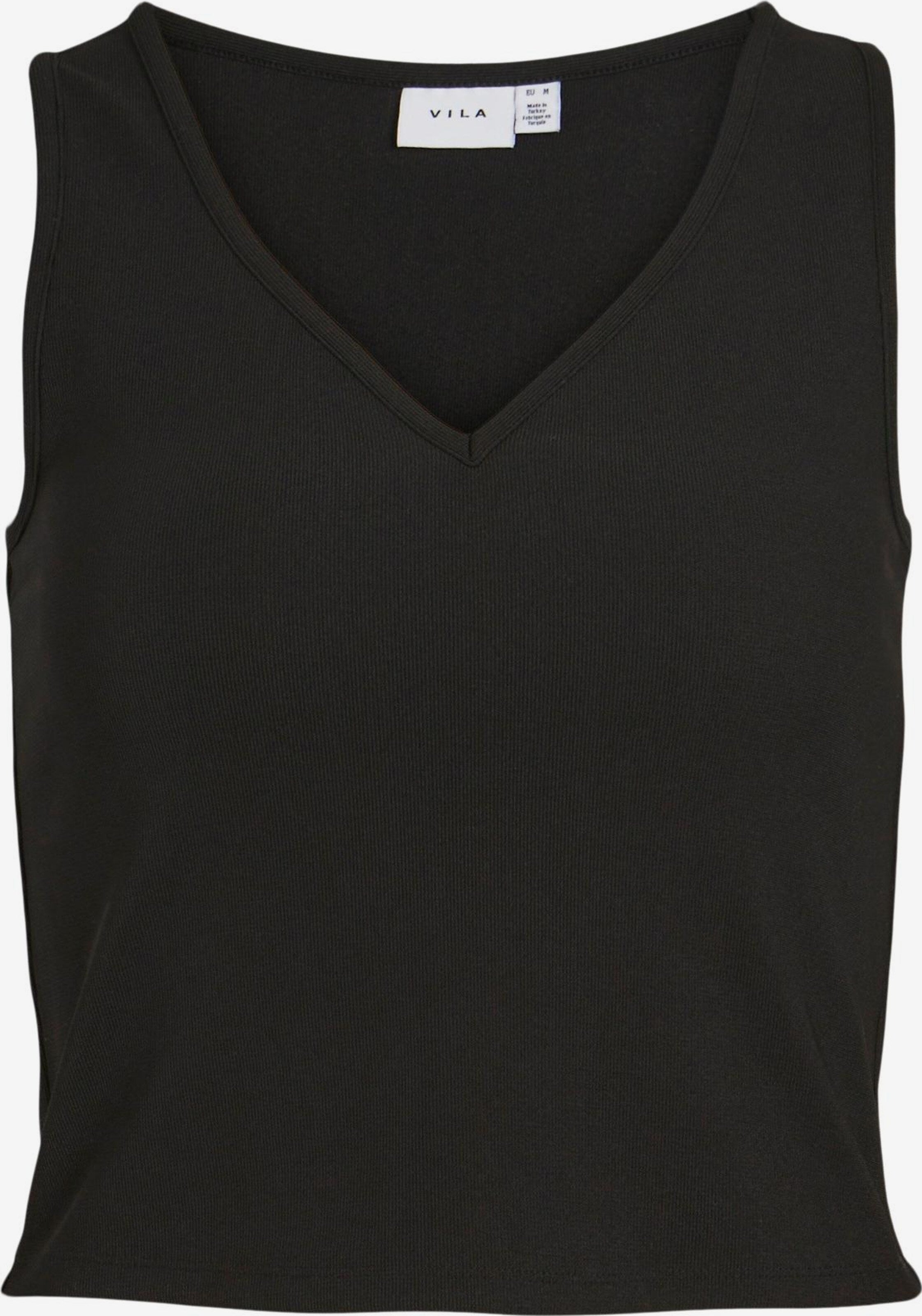 Vila Crop Tops Top KIA Dames Zwart