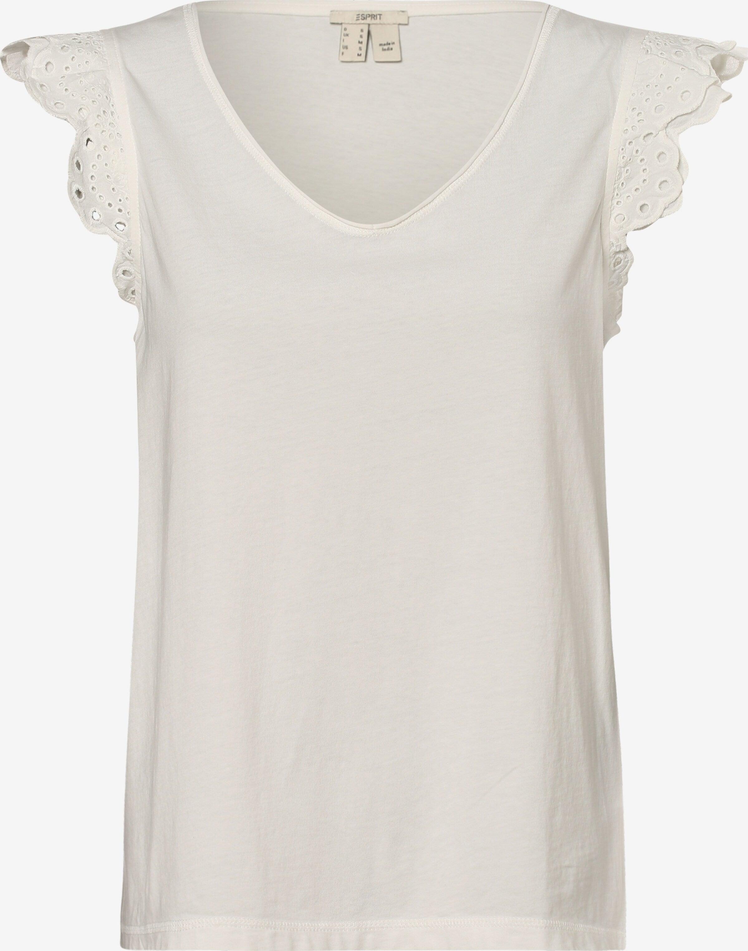 ESPRIT Uitgaanstops Top Dames Ecru